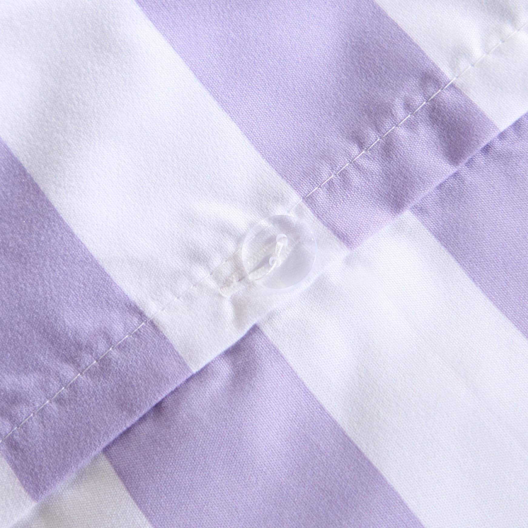 OHS Frill Duvet Cover Bedding Set Pillowcase Stripe Quilt Luxury image 4