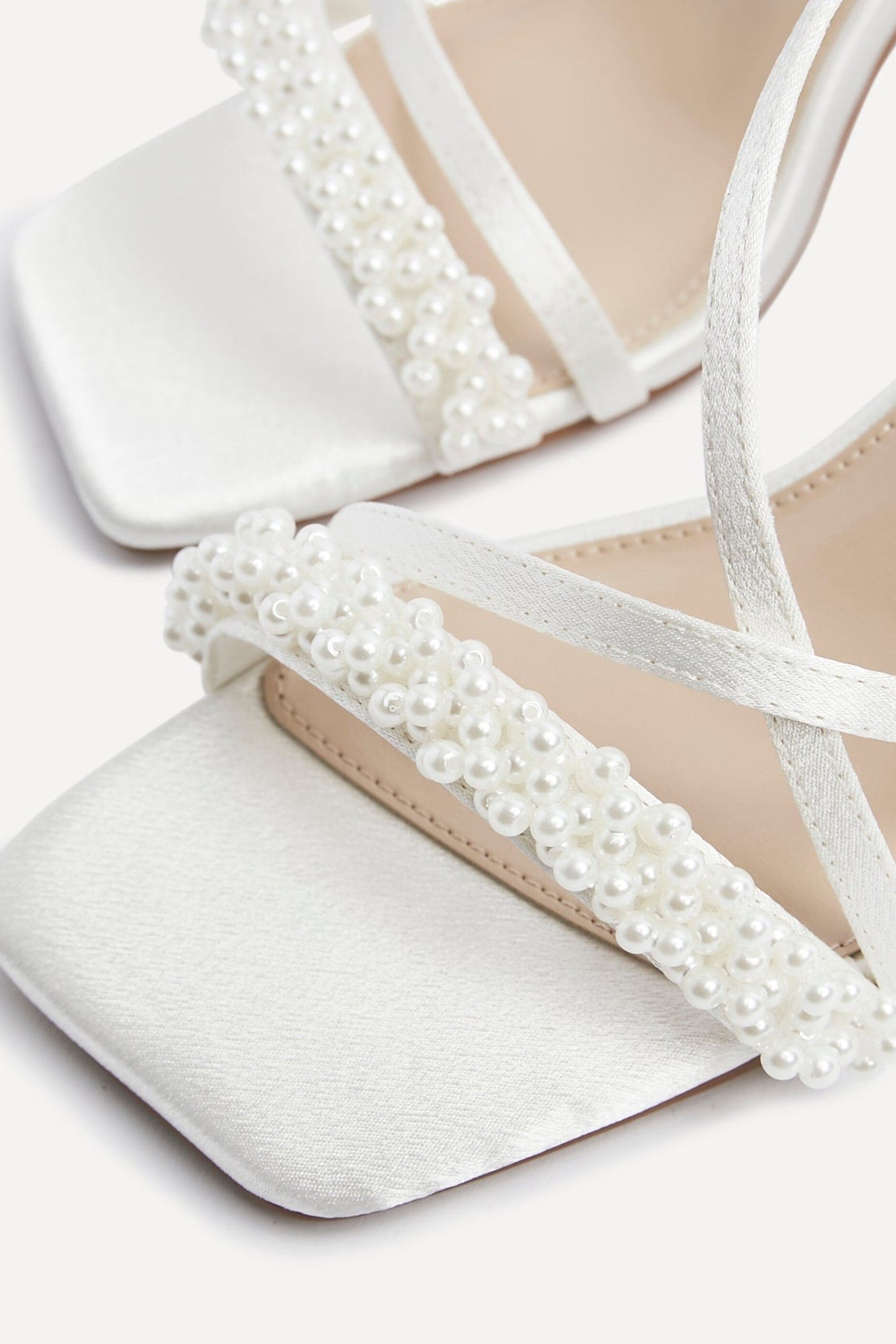 Linzi Maisie Bridal Ivory Satin Strappy Heels image 4