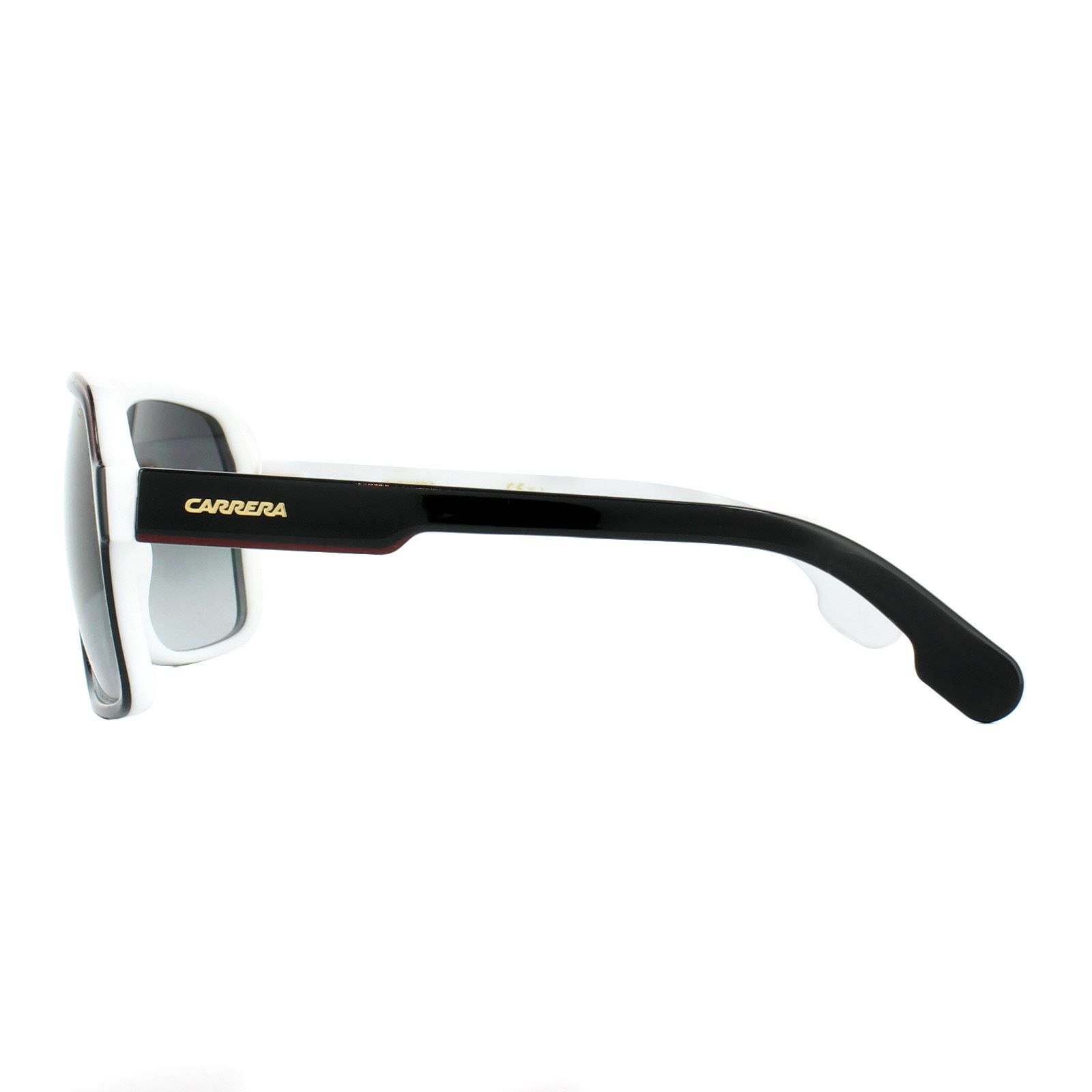Carrera Aviator Black White Dark Grey Gradient Sunglasses image 3