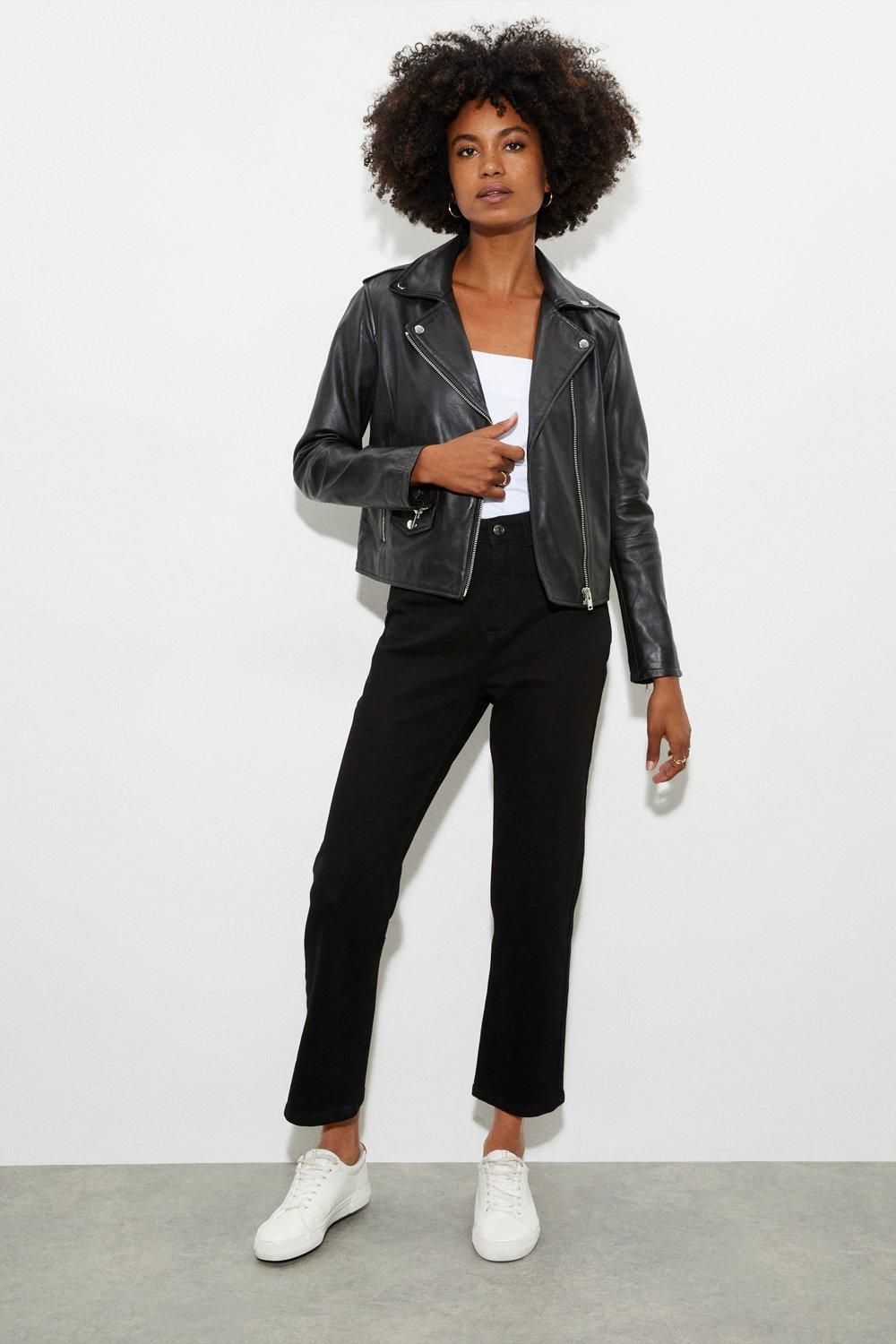 Dorothy Perkins Straight Jeans Black image 2