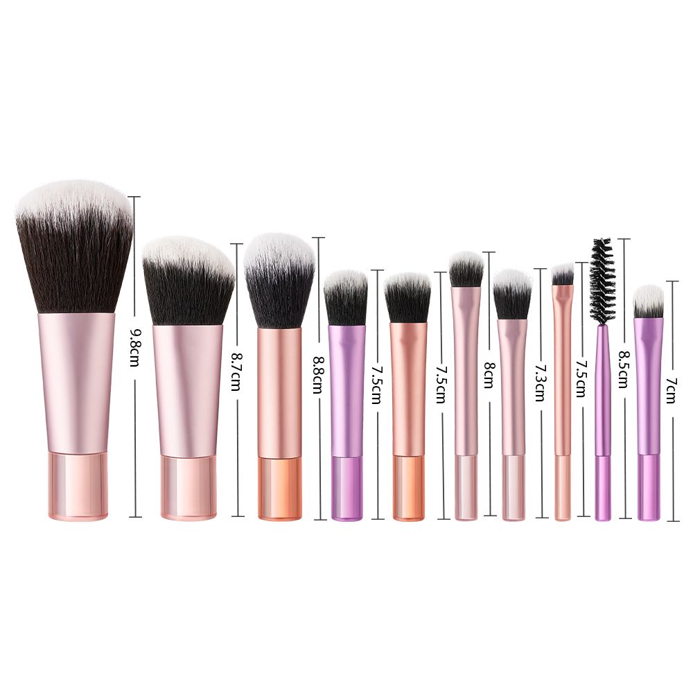 SHEONLY Set of 10 Portable Multi-functional Makeup Brush Tools image 4