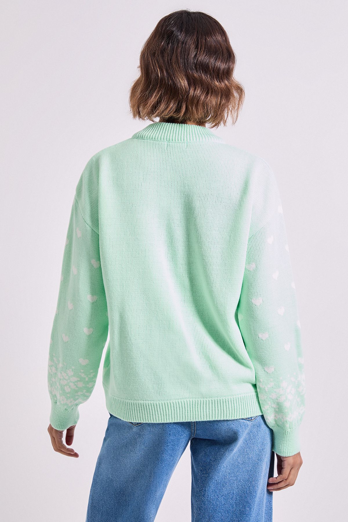 Dorothy Perkins Fairisle Christmas Jumper Mint image 3