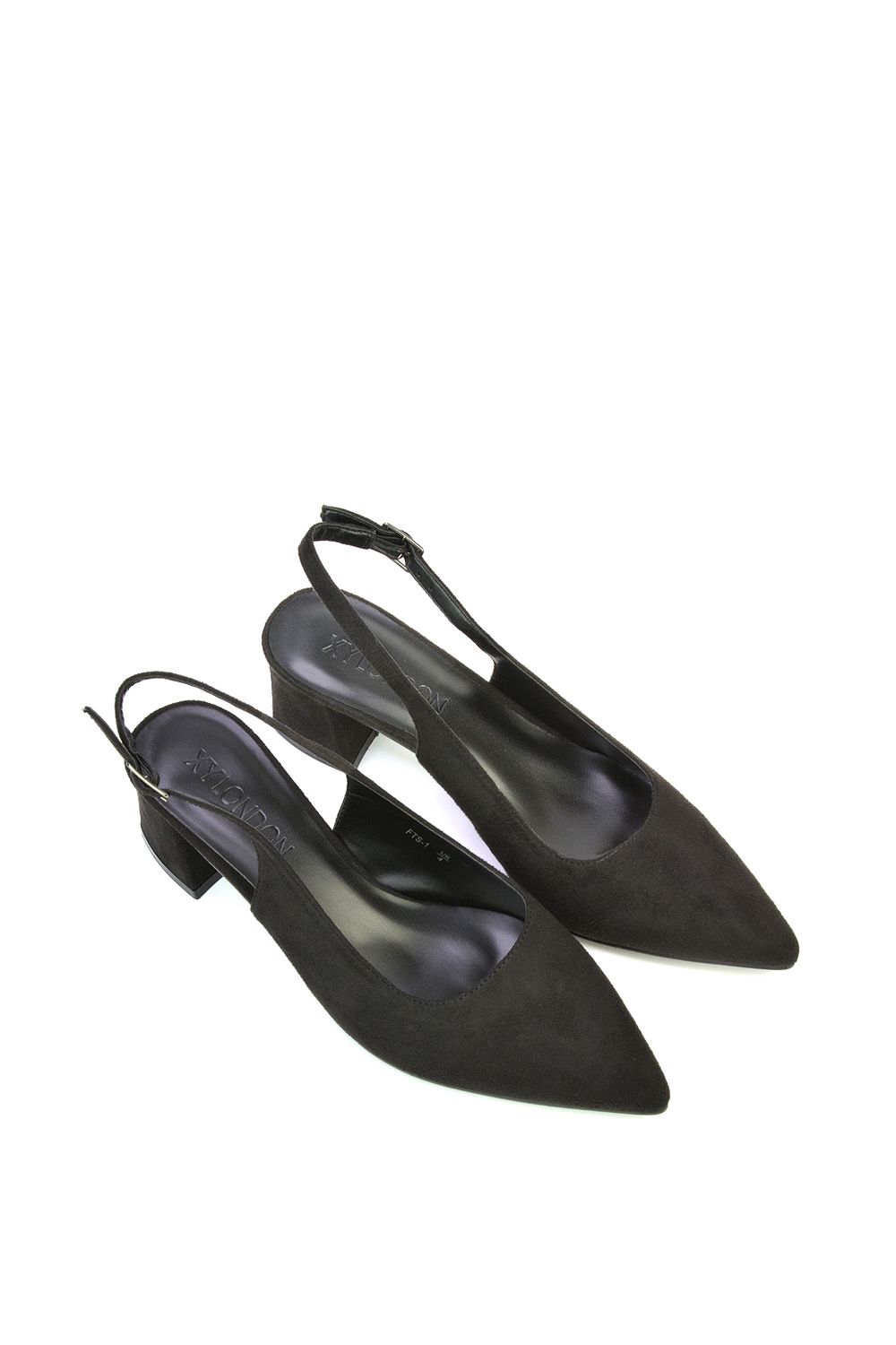 XY London 'Becky' Pointed Toe Slingback Court Shoe Heels image 4