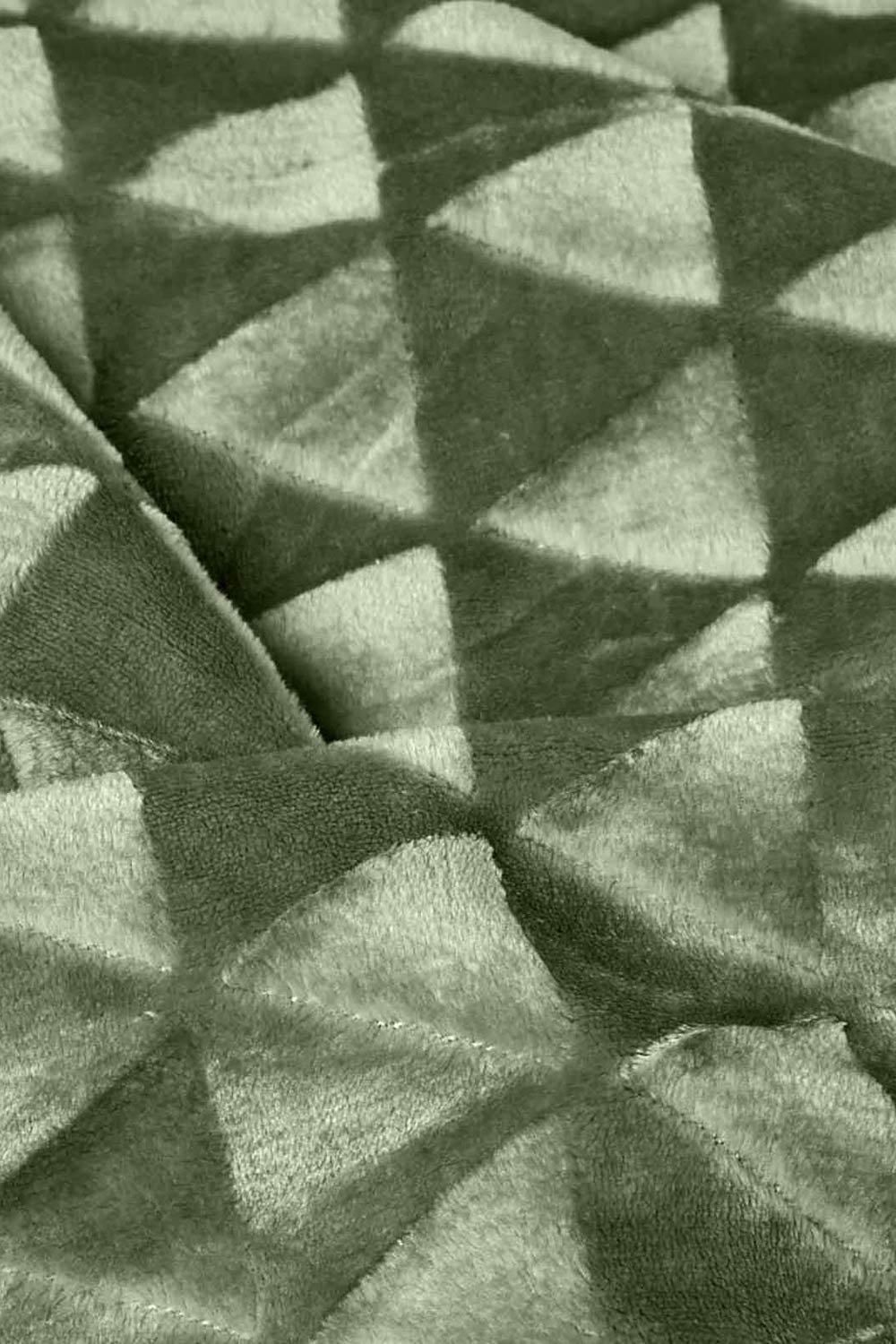 Homescapes Geometric Triangle Velvet Throw image 4