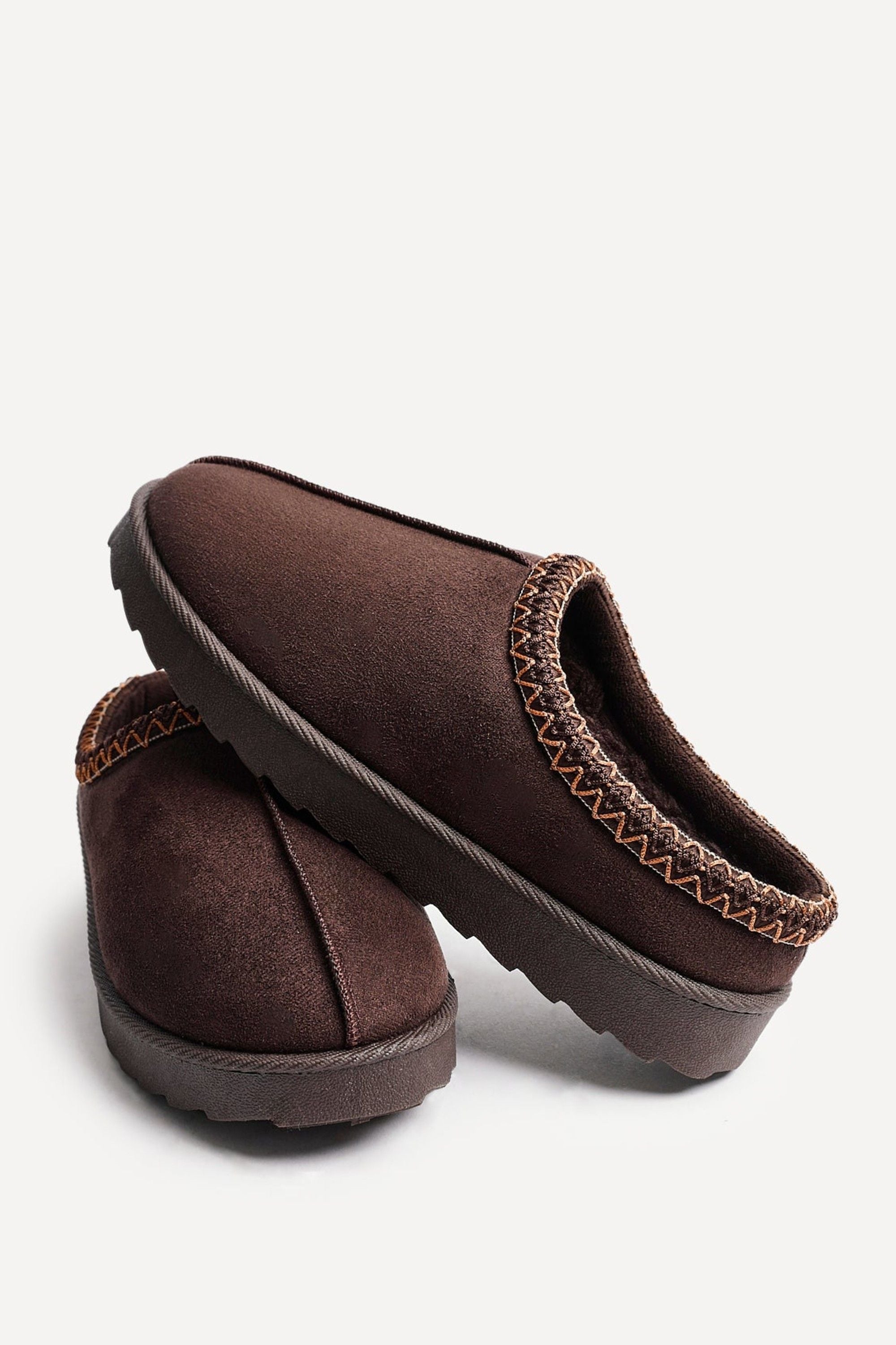 Linzi Tammy Brown Suede Slipper image 5