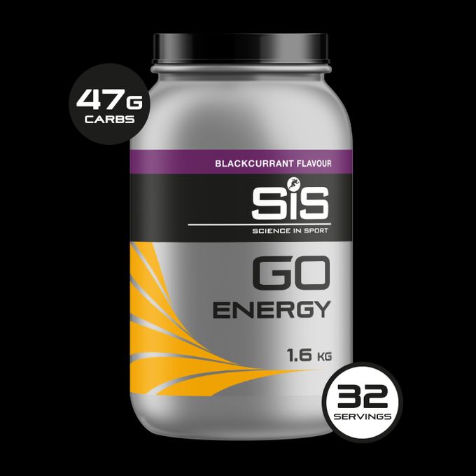 Science in Sport GO Energy | Energy Drink Powder | Blackcurrant - 1.6KG image 1