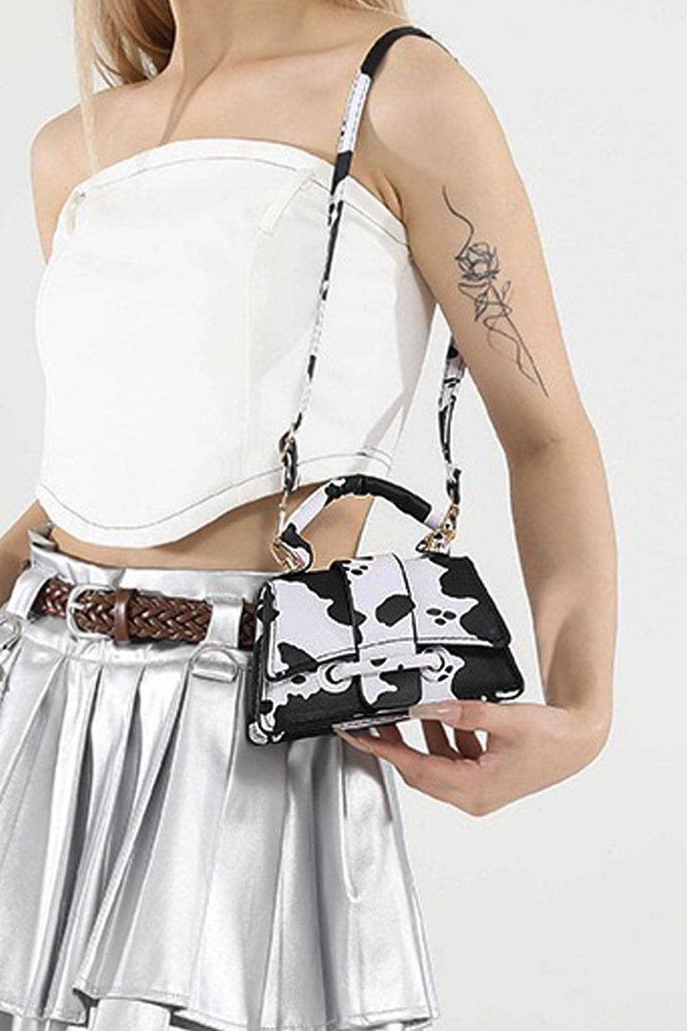 XY London 'Felicia' Mini Handbag with Crossbody Strap and Magnetic Closure image 3