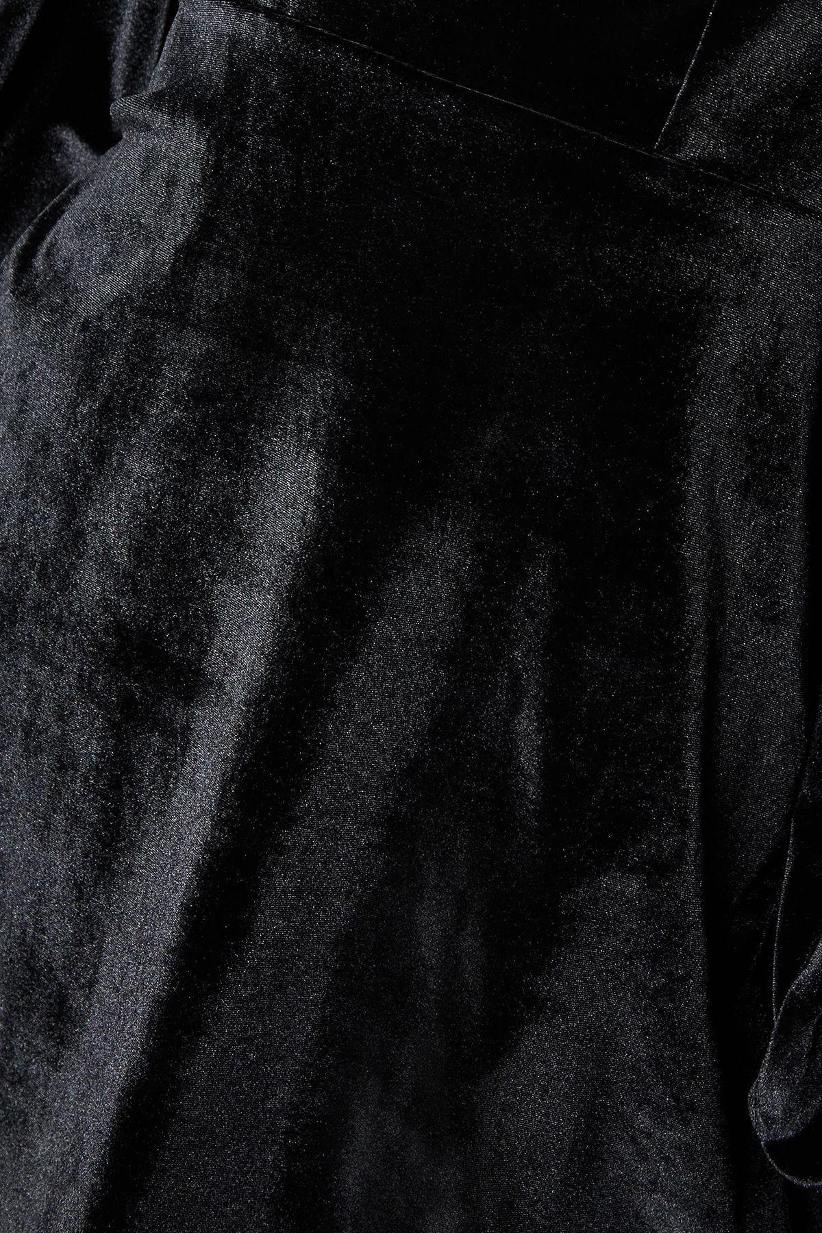 Dorothy Perkins Velvet Sweetheart Neck Mini Dress Black image 5