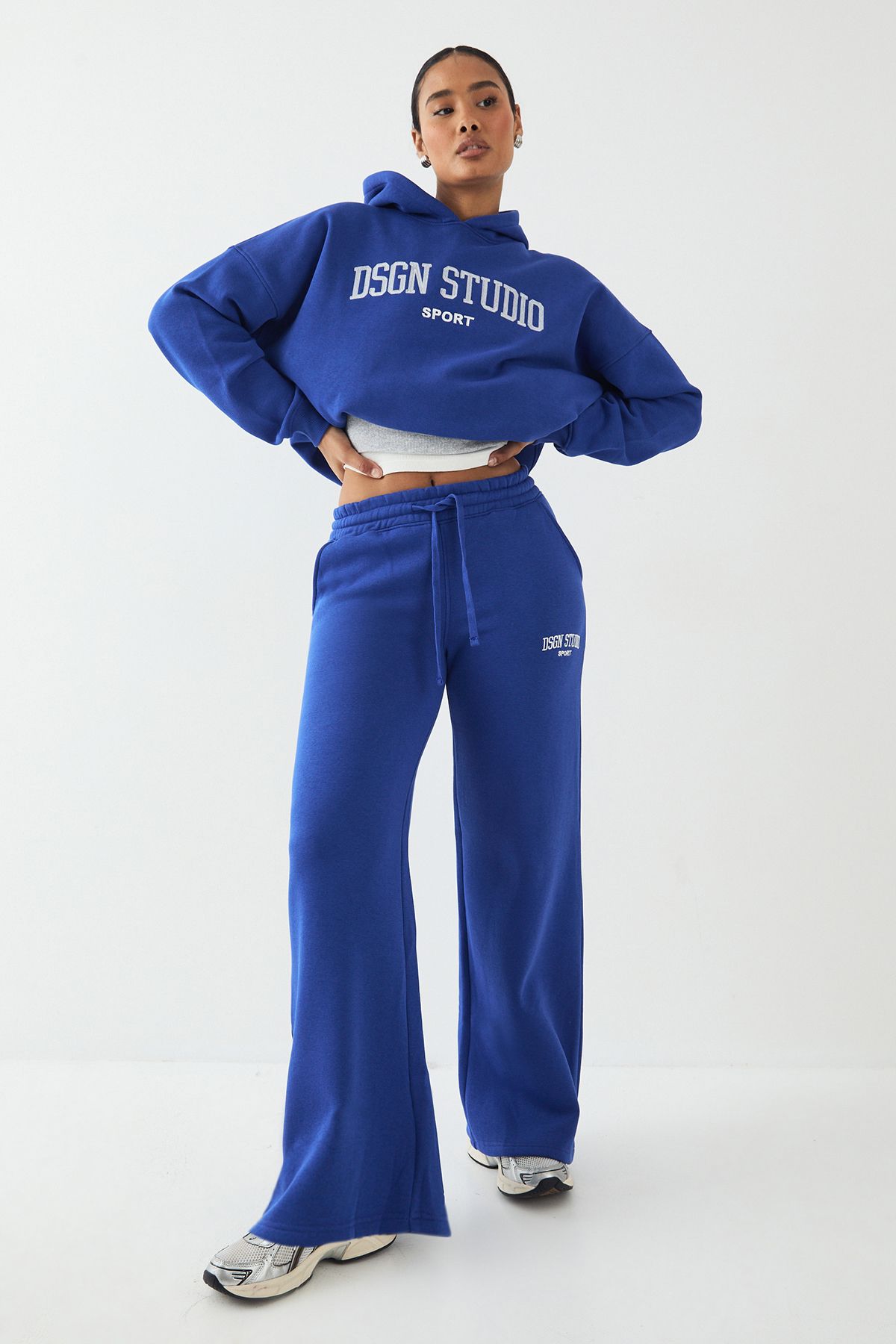DSGN Studio DSGN Studio Embroidered Straight Leg Jogger Cobalt image 3