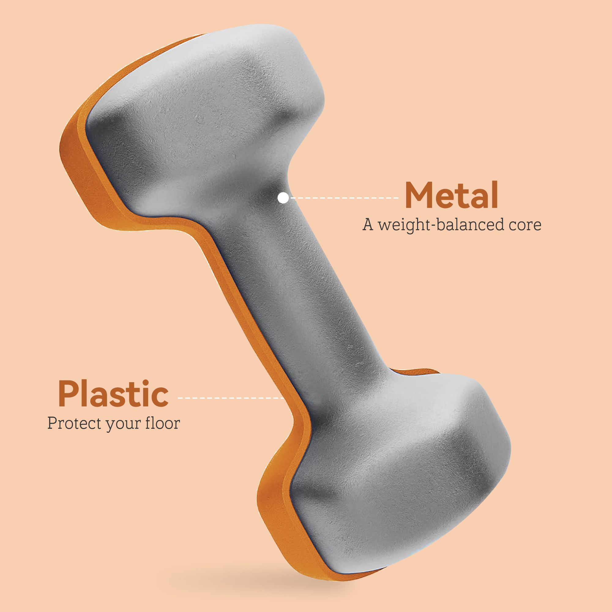 SPORTNOW Dumbbells, Hexagonal Weights Pair image 5