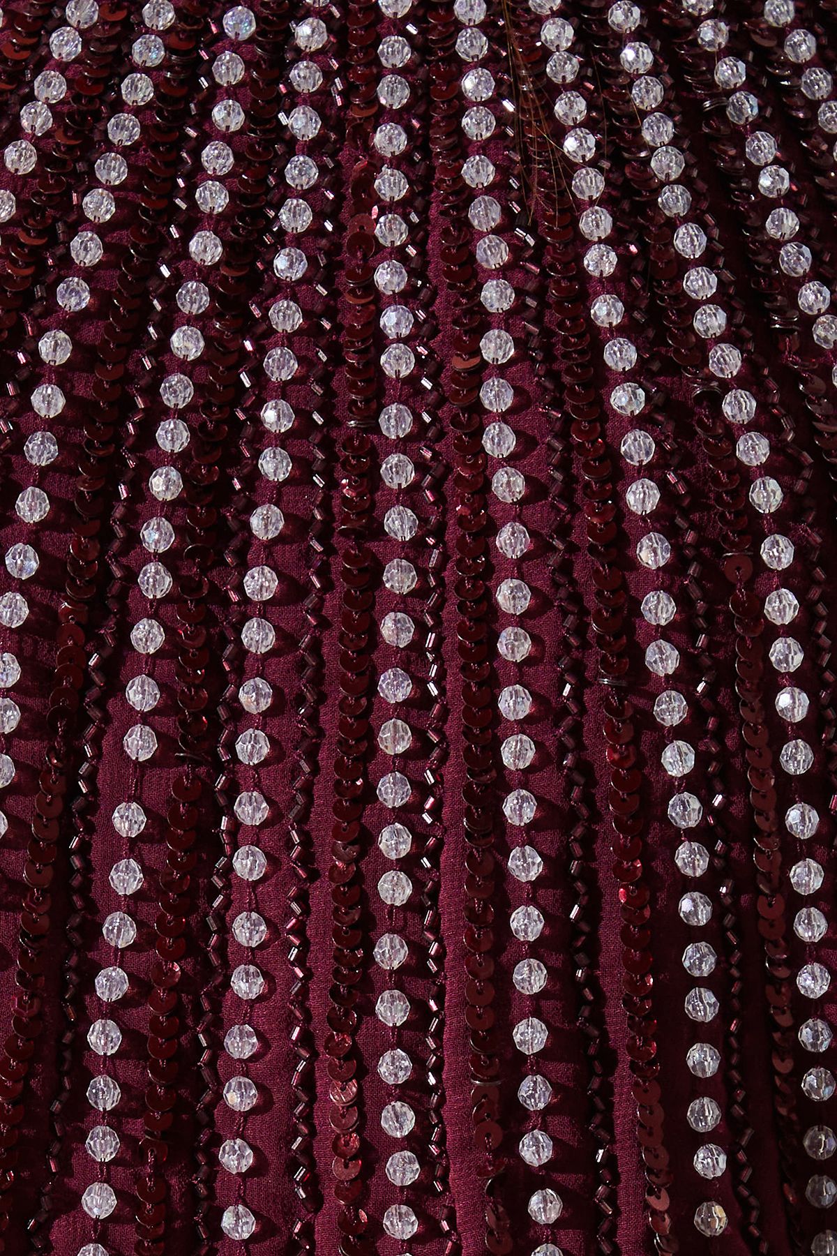 Coast Party Diamante Chiffon Pleated Jumpsuit Wine image 5