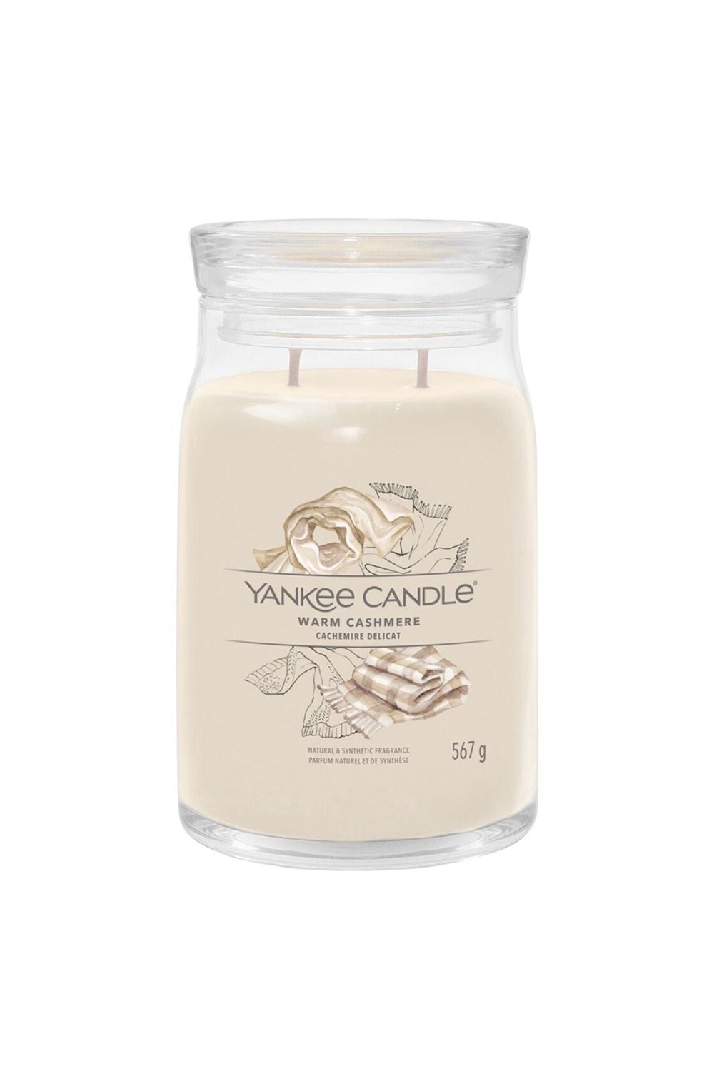 Yankee Candle Signature Large Jar Candle - Warm Cashmere 567g Brown image 1