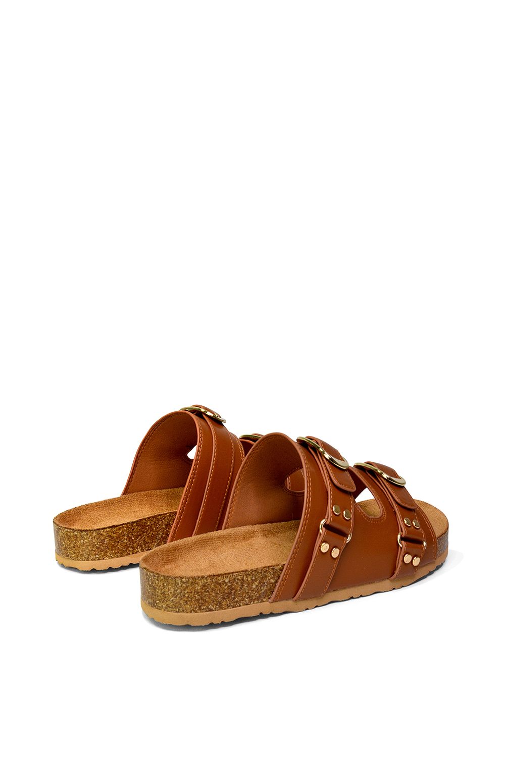 XY London 'Evan' Strappy Slip On  Buckle Flat Sandal Sliders image 5