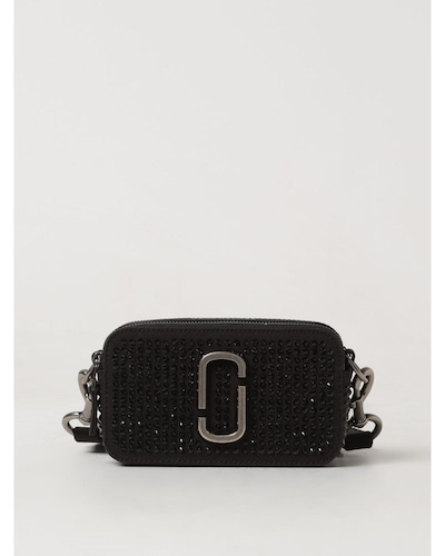 Marc Jacobs Snapshot Crystal Embellished Crossbody Wo - Black Clutch Bags