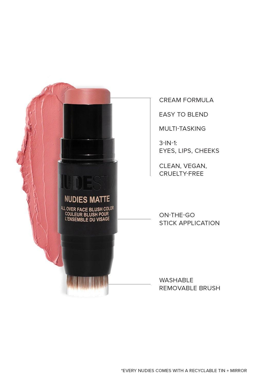 Nudestix Nudies All Over Face Matte Blush Naughty N Spice image 4