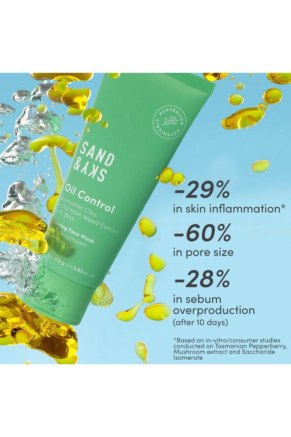 Sand & Sky Oil Control - Clearing Face Mask 100g Multi image 2