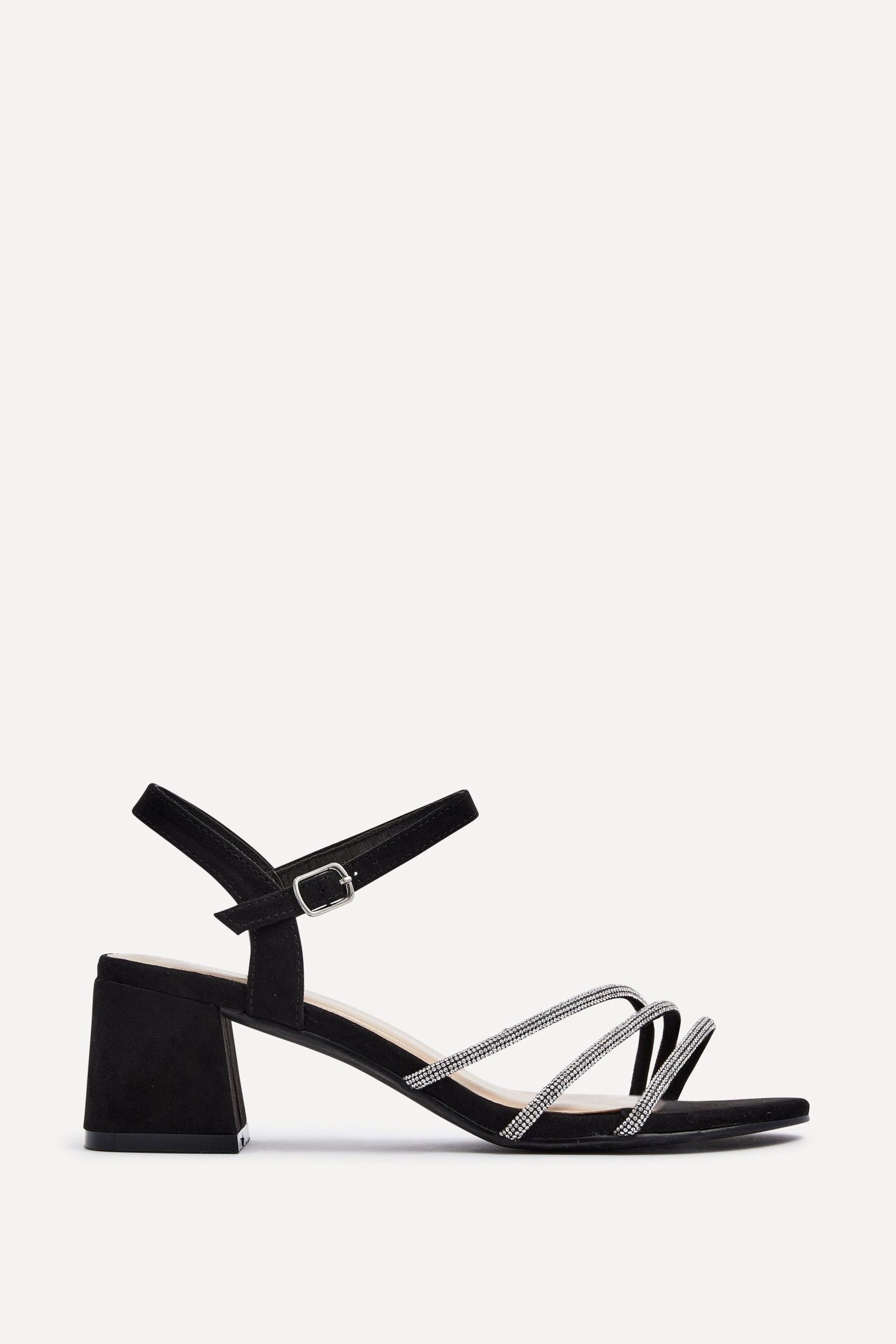 Linzi Carnation Black Suede Open Back Sandal image 1