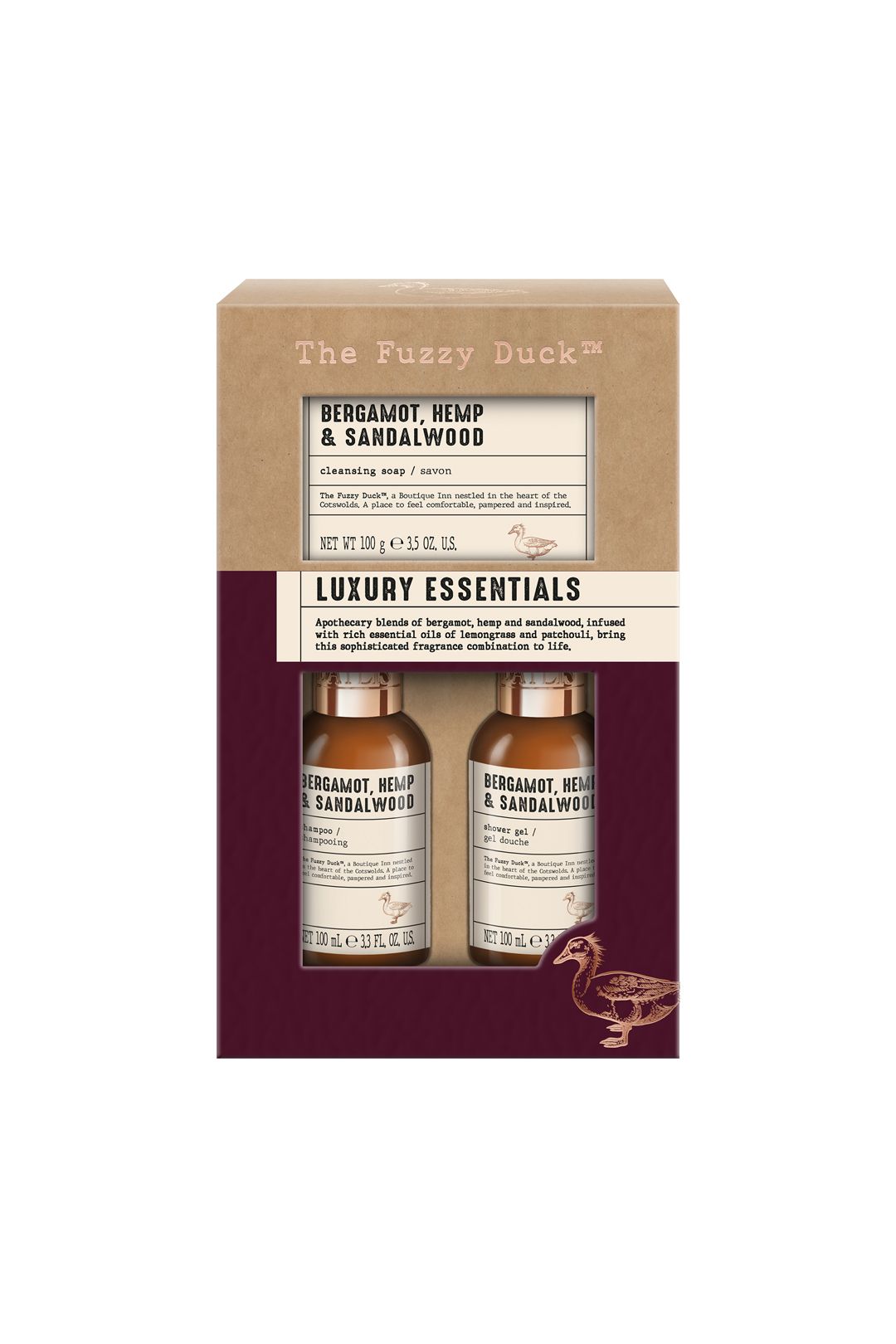 Baylis & Harding The Fuzzy Duck Bergamot, Hemp & Sandalwood Men's Luxury Essentials Gift Set Multi image 1