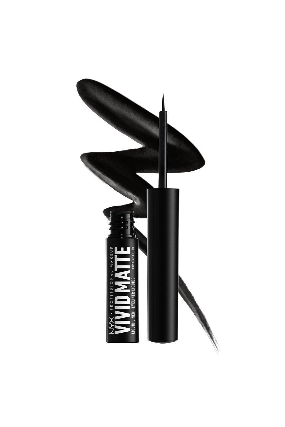 NYX Professional Makeup Vivid Matte Liquid Eyeliner Black image 5