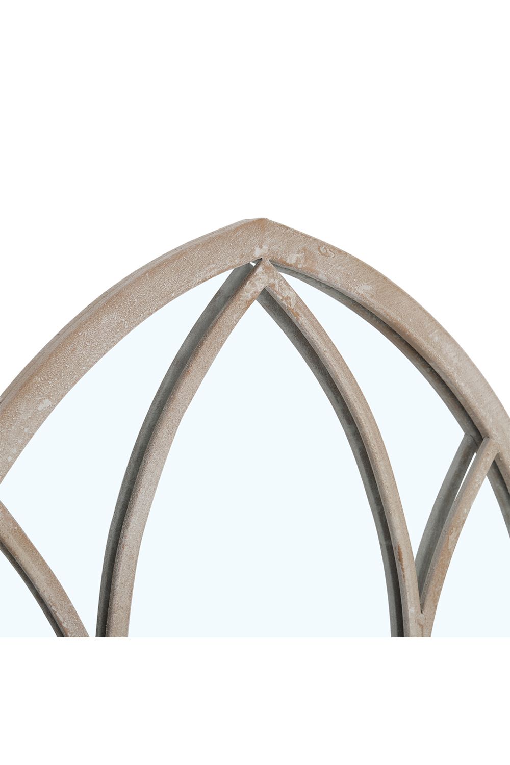 Living and Home Arched Garden Decorative Window Mirror with Metal Frame image 5