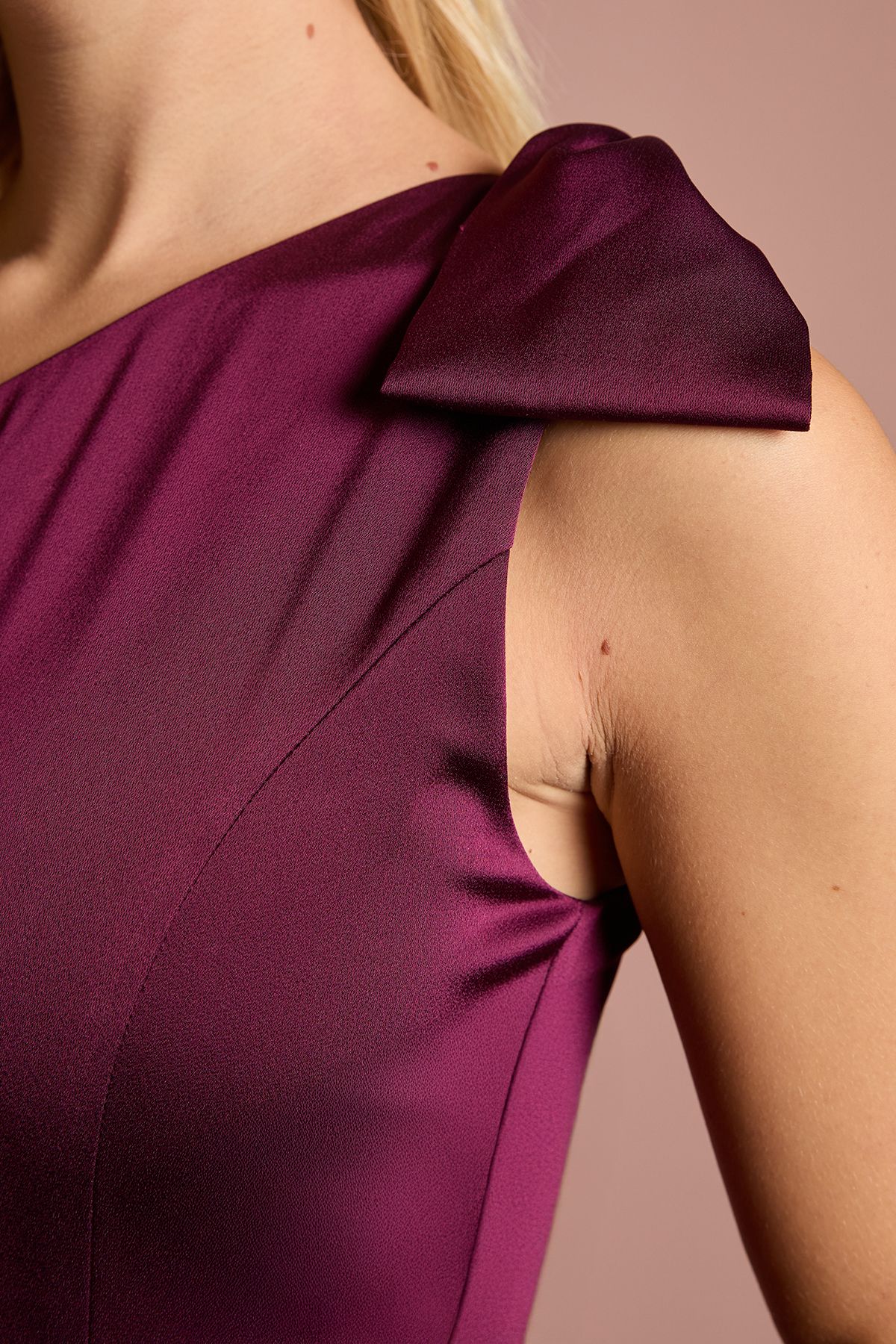 Coast Teen Coast One Shoulder Bow Bridesmaid Dress Fig image 4