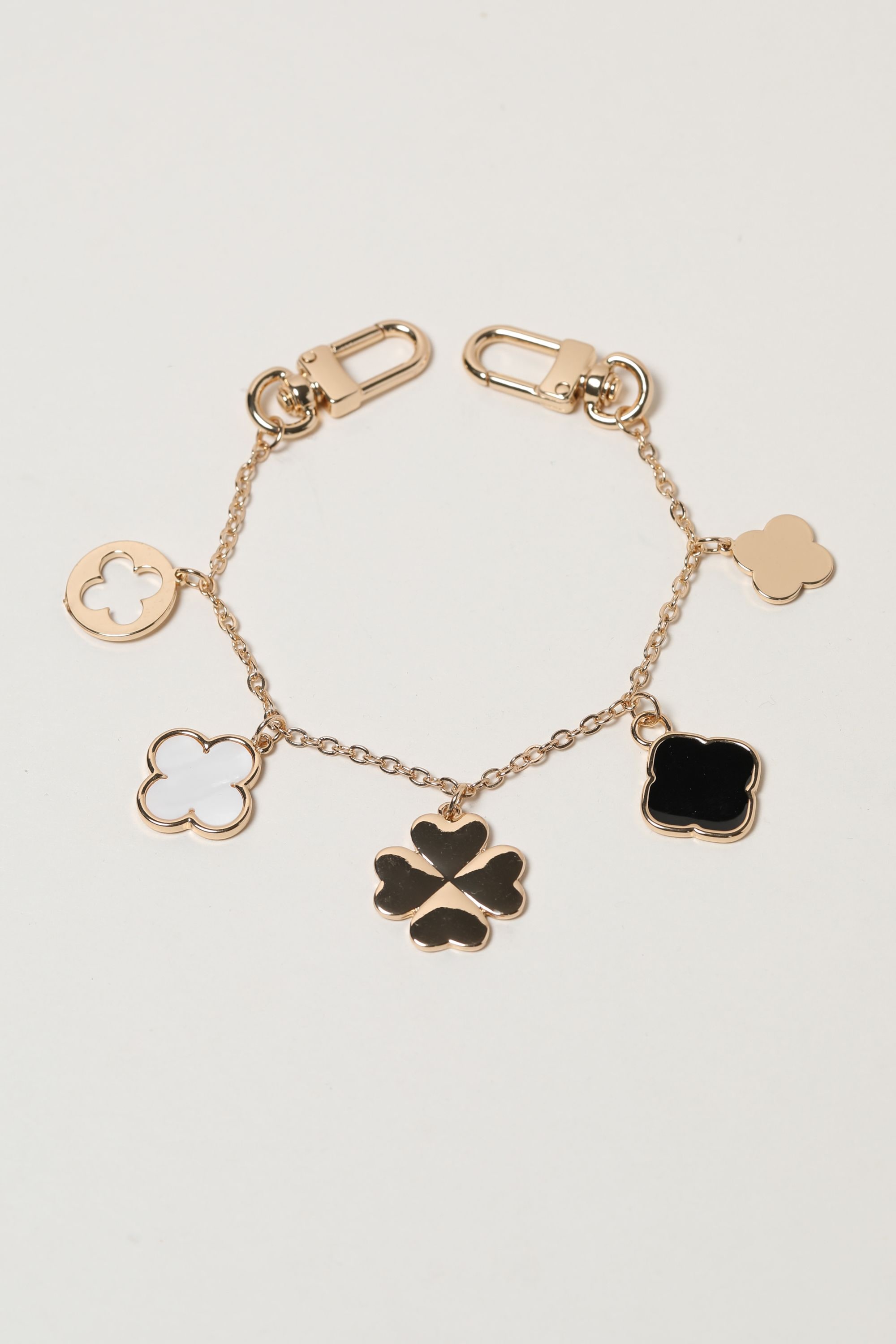 Mood Gold Plated Clover Double Clip Bag Charm image 3