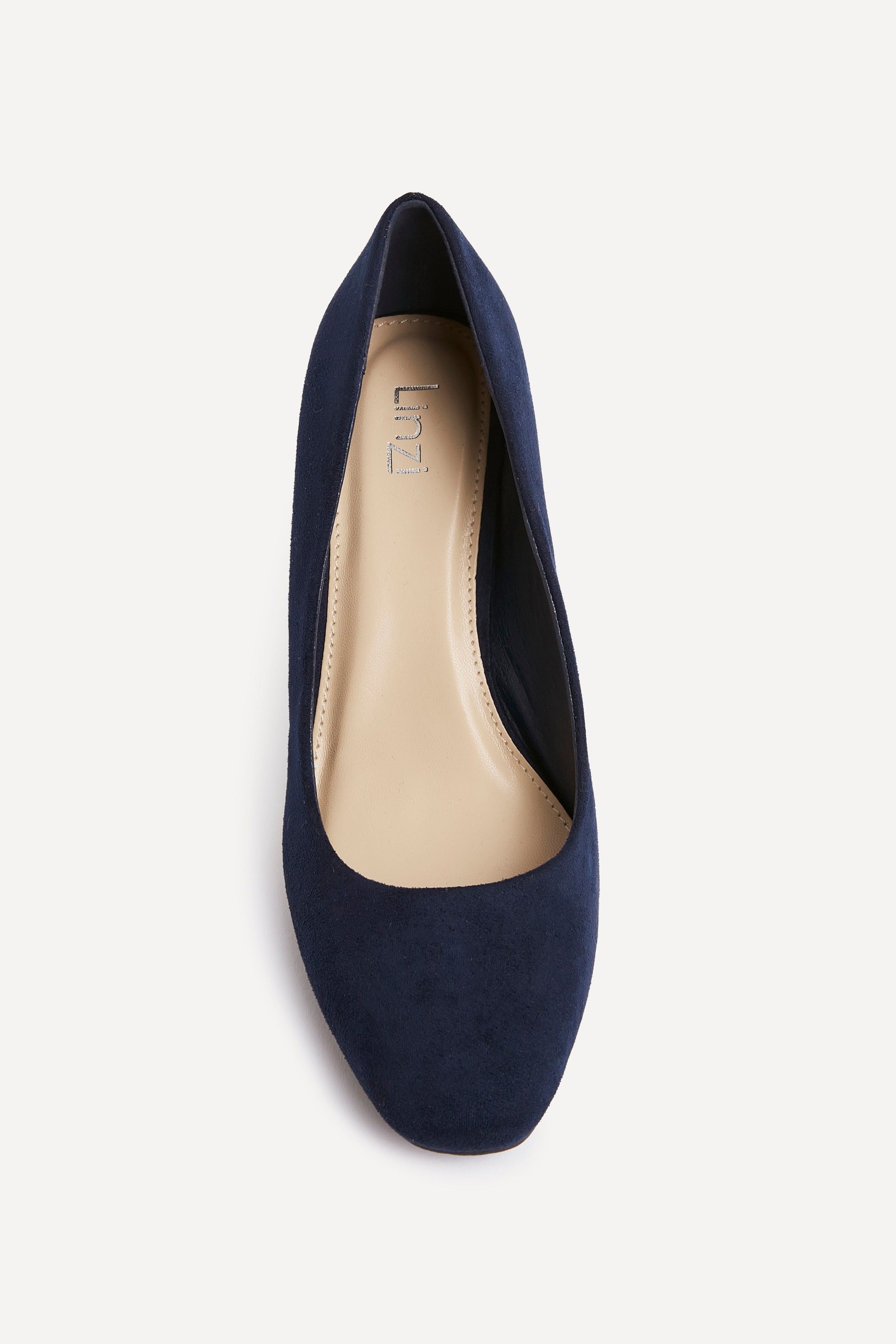 Linzi Agenda Navy Faux Suede Modern Style Court Heel image 4