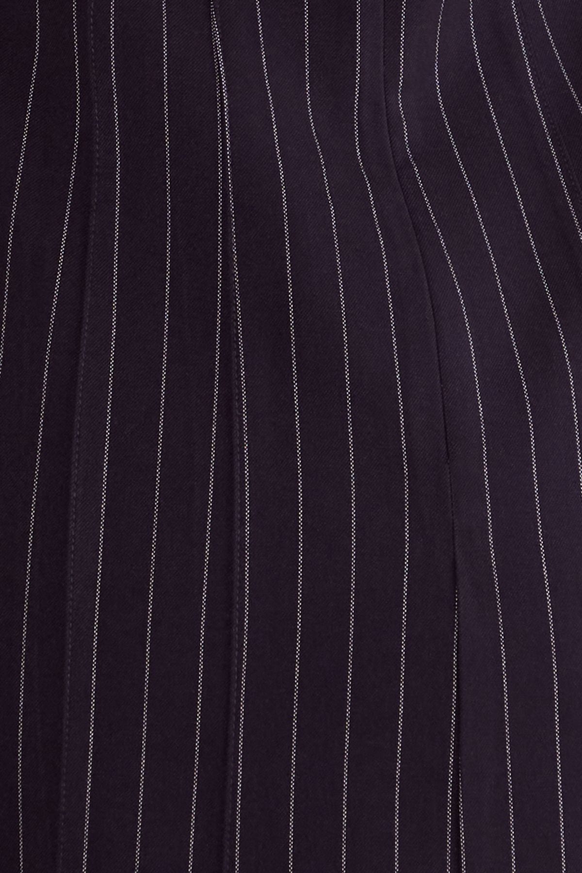 NastyGal Tailored Contrast Bust Corset Dress Navy image 5