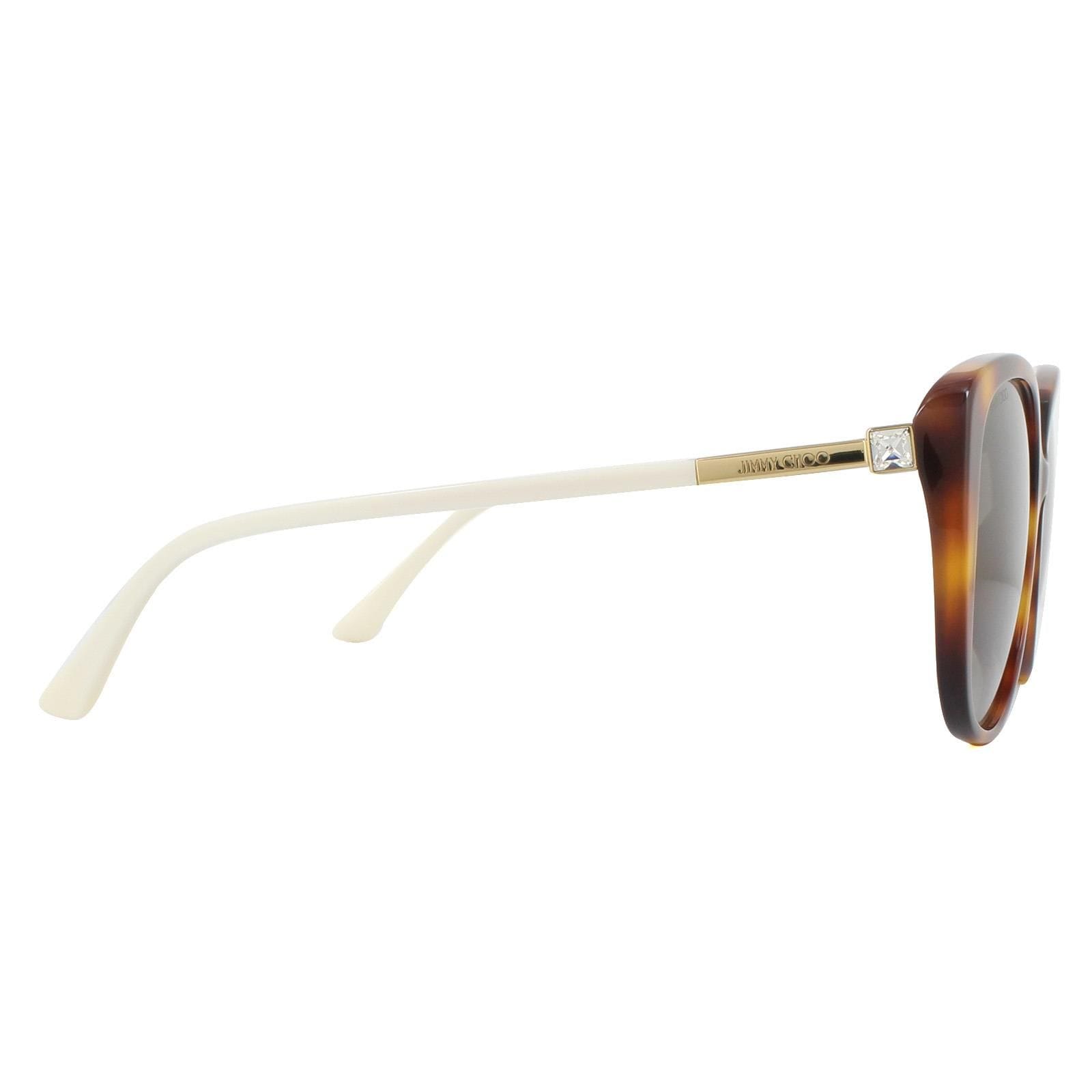 Jimmy Choo Cat Eye Havana Brown Brown Gradient Sunglasses image 4