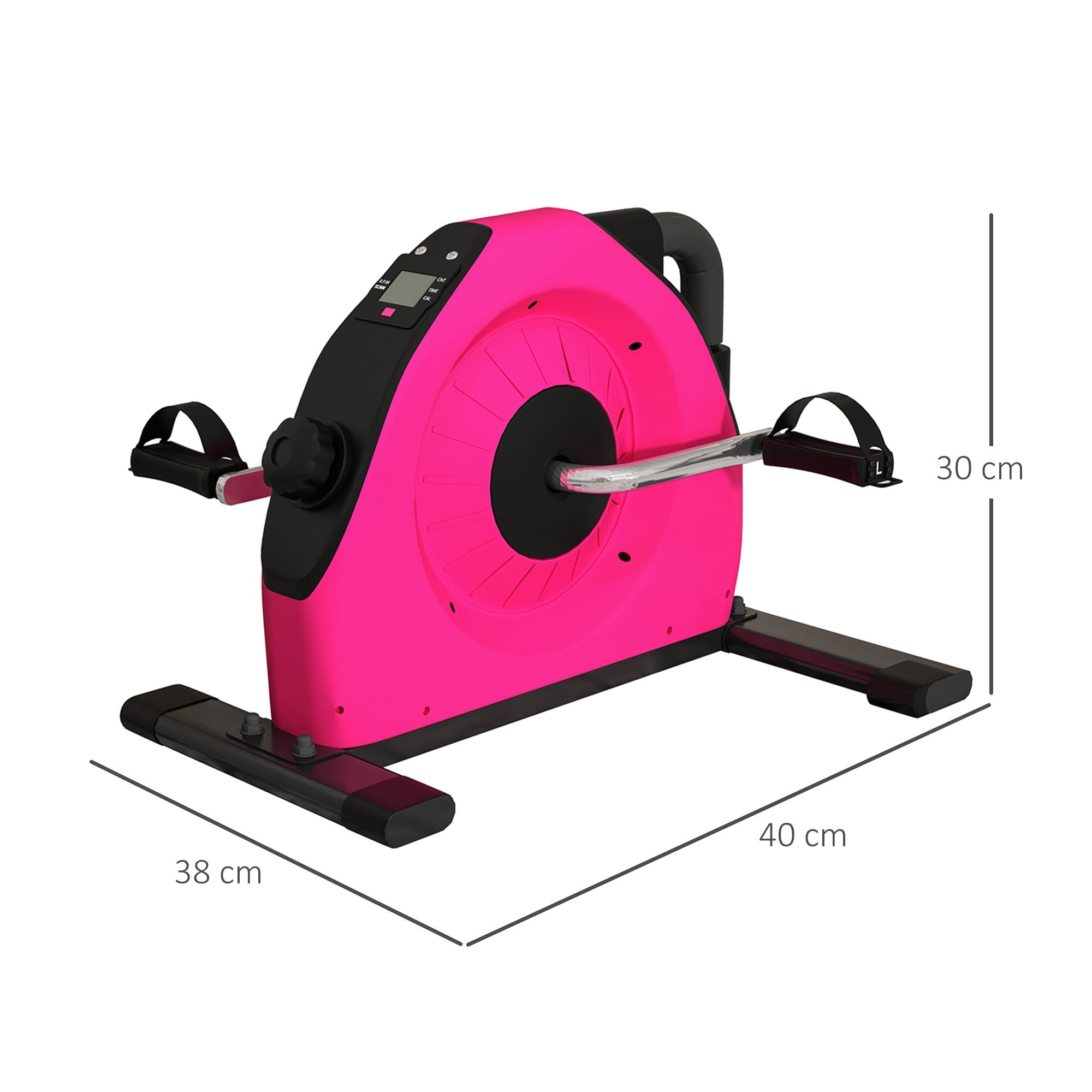 SPORTNOW Mini Exercise Bike, Portable Pedal Exerciser for Legs and Arms Workout image 3