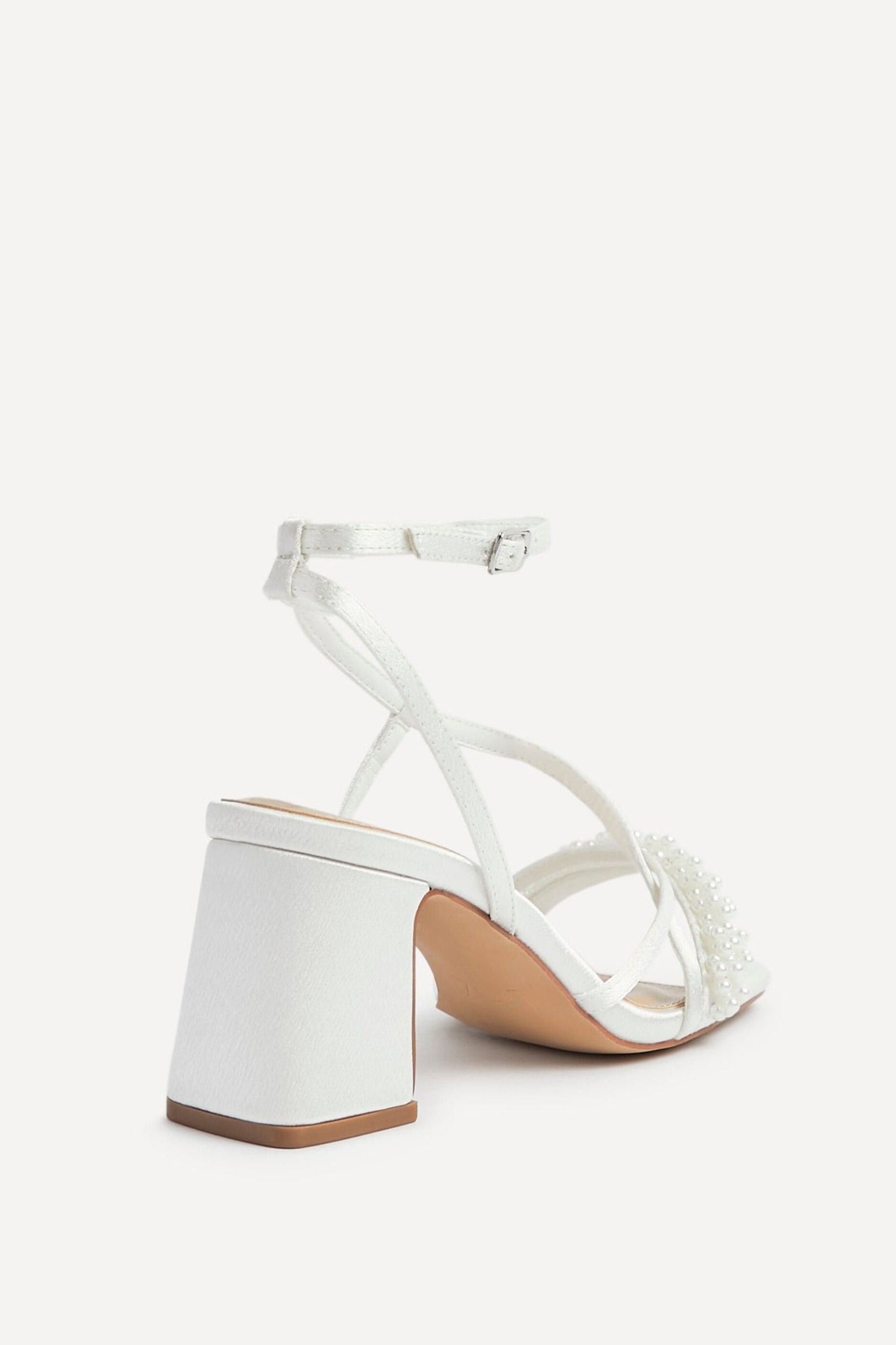 Linzi Maisie Bridal Ivory Satin Strappy Heels image 5