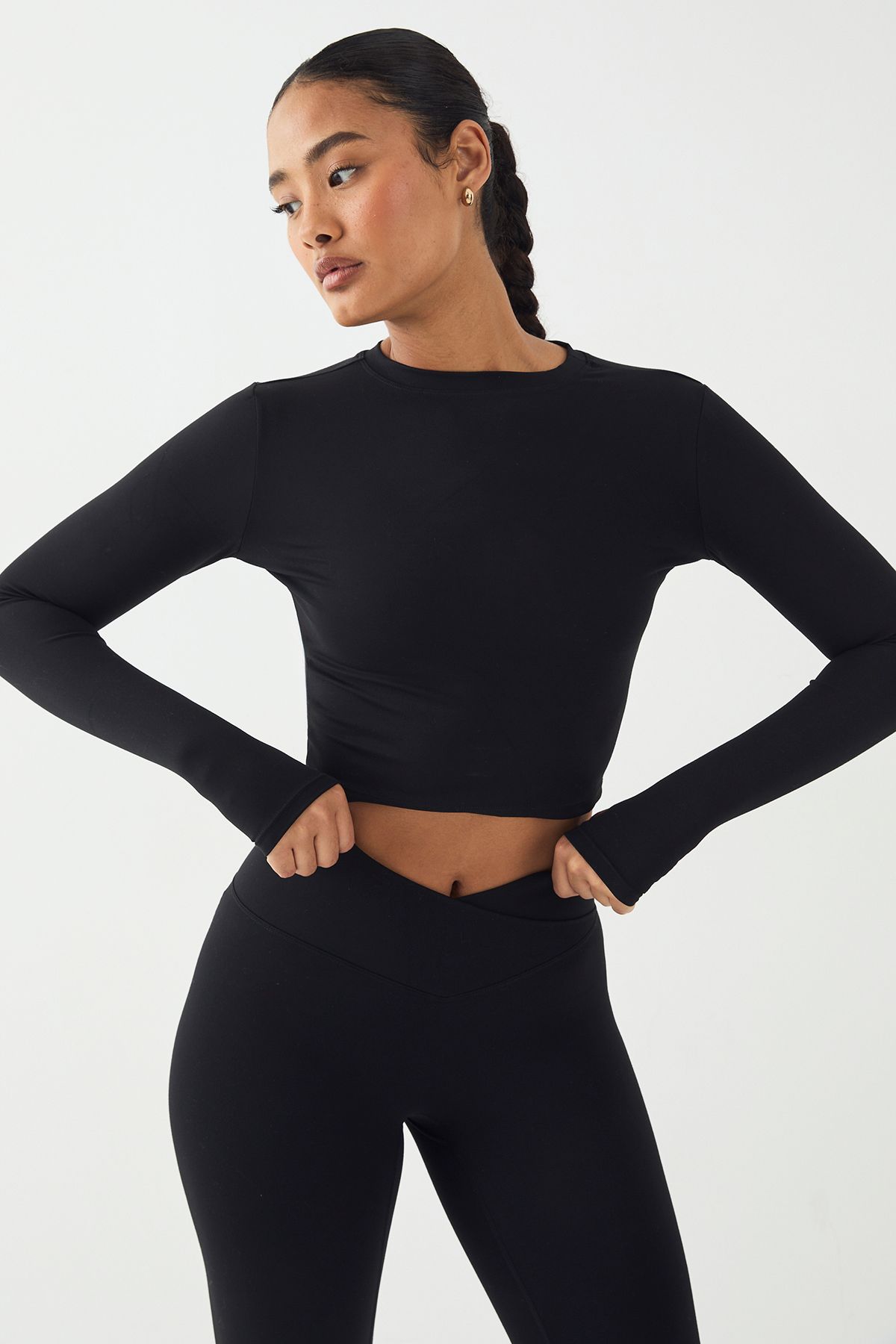 DSGN Studio DSGN Studio Ultra Sculpt Long Sleeve Top Black image 3