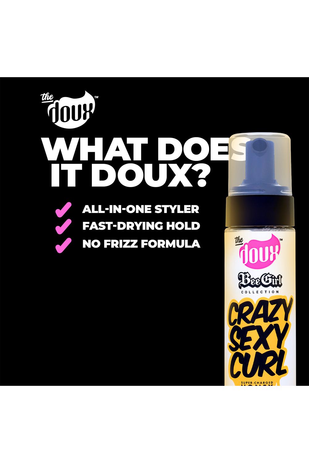 The Doux Crazysexycurl Honey Setting Foam 207ml Multi image 4