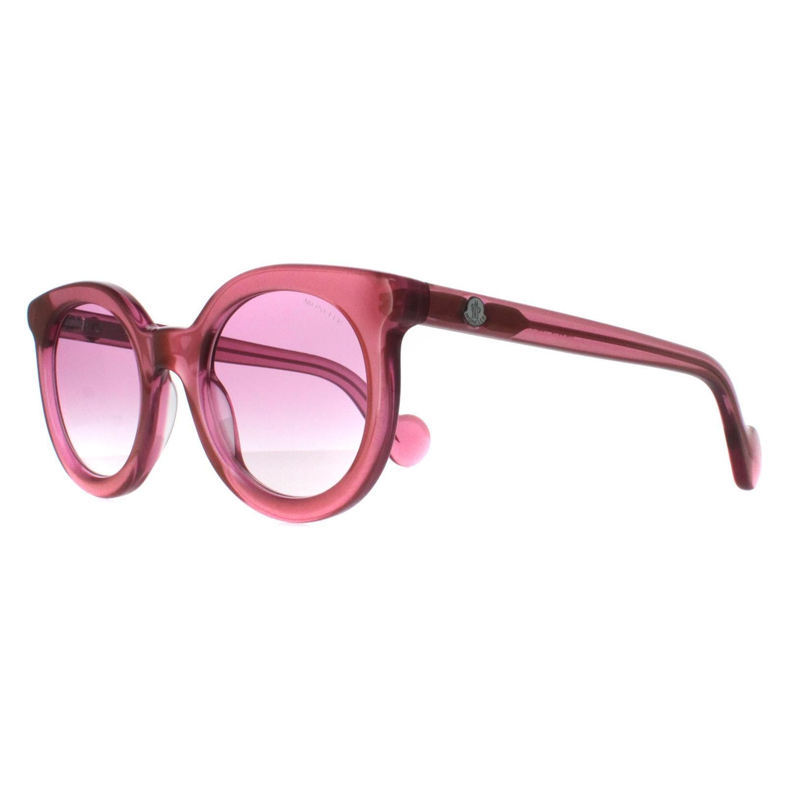 Moncler Round Shiny Transparent Fuxia Pink Gradient ML0015 image 2