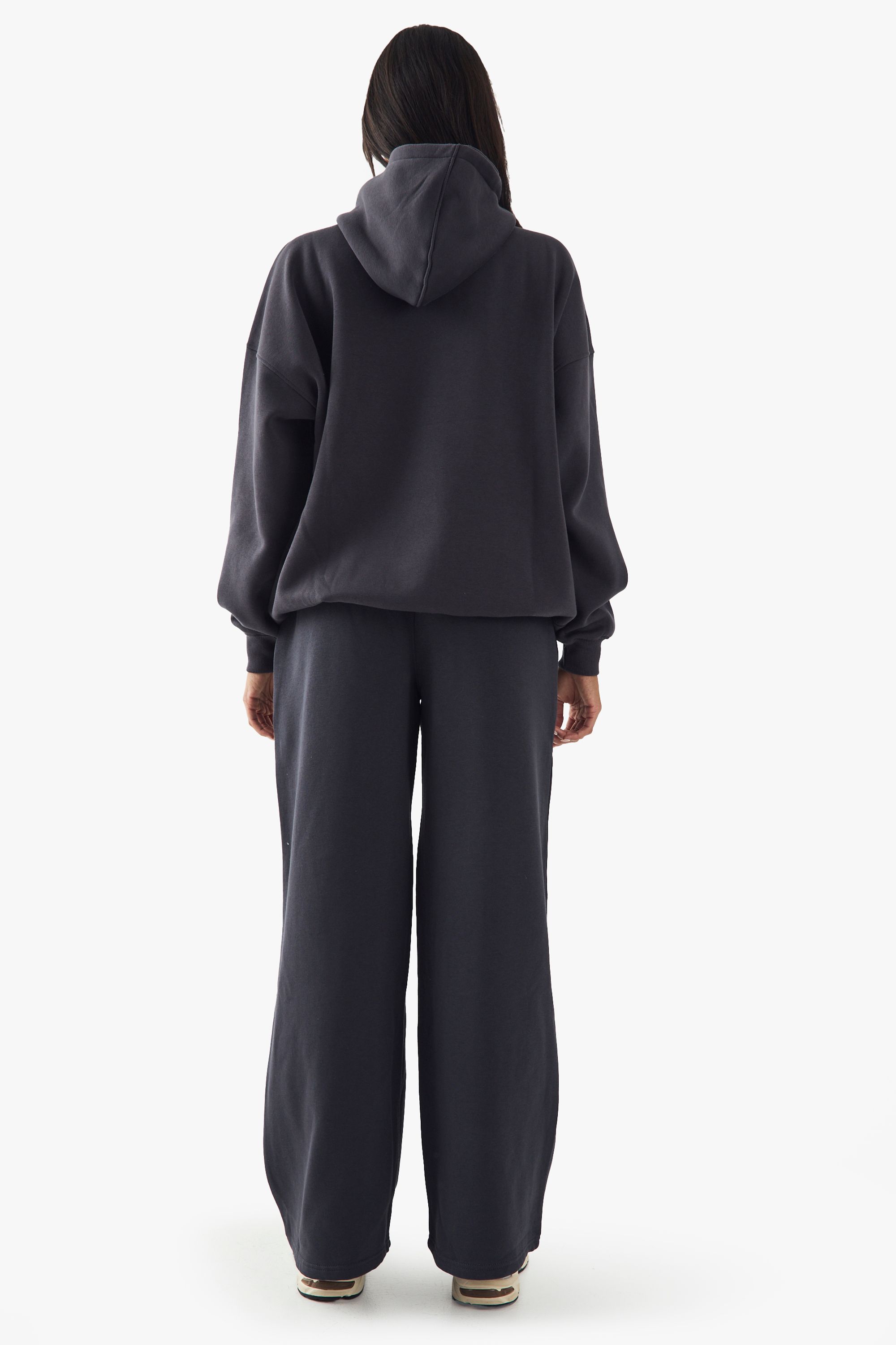 DSGN Studio DSGN Studio Towelling Applique Straight Leg Jogger Charcoal image 2