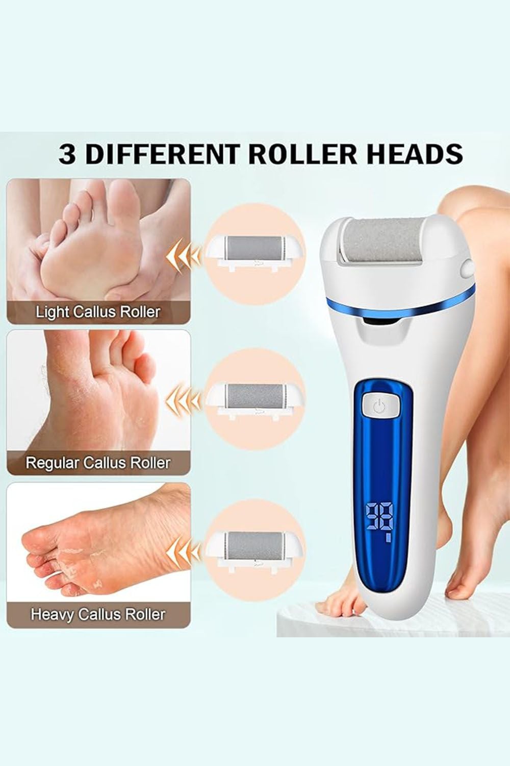 SHEONLY Electric Pedicure Tools Set Callus Remover Beauty Tool image 4