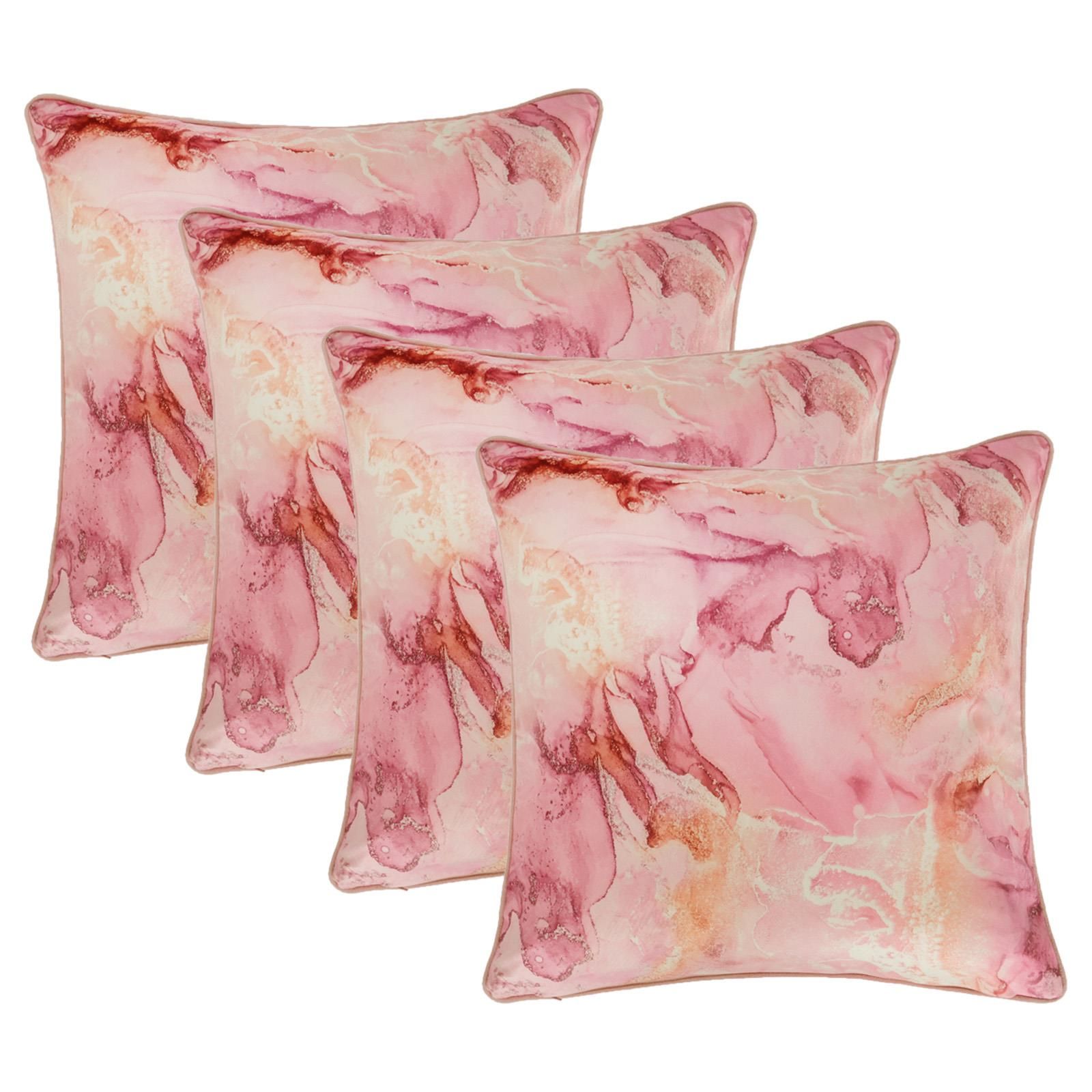 OHS 4 Pack Marble Matte Velvet Cushion Covers image 1