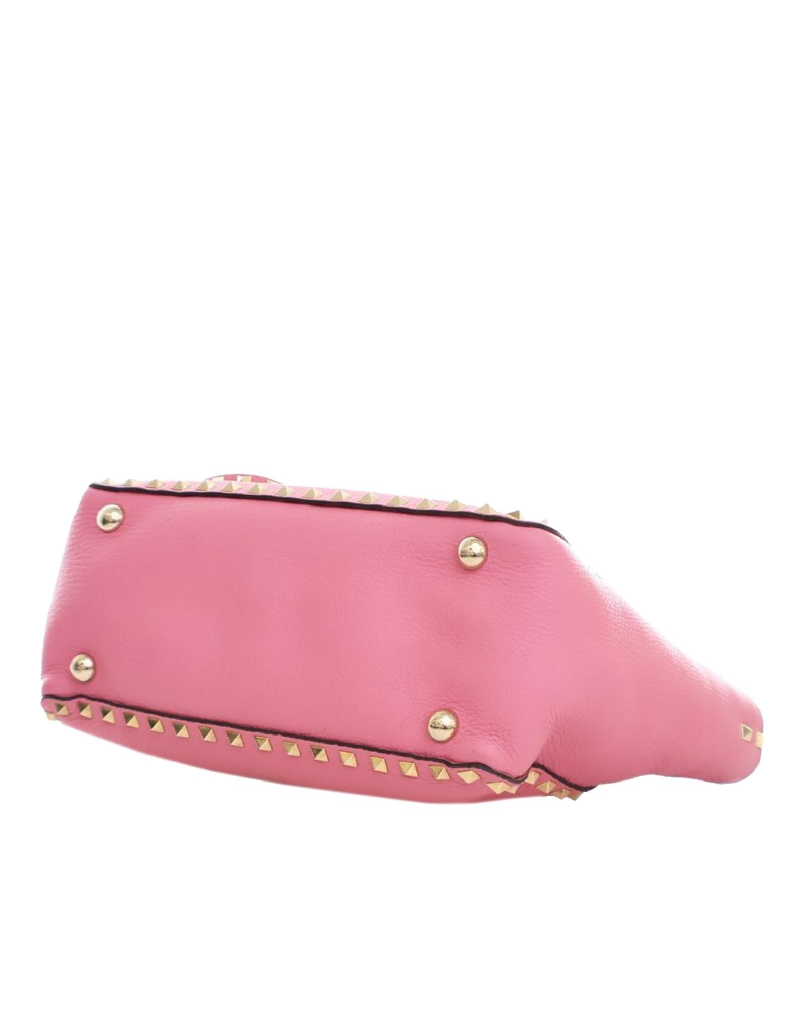 Valentino Preloved Studded Leather Handbag Wo - Pink Satchel image 6