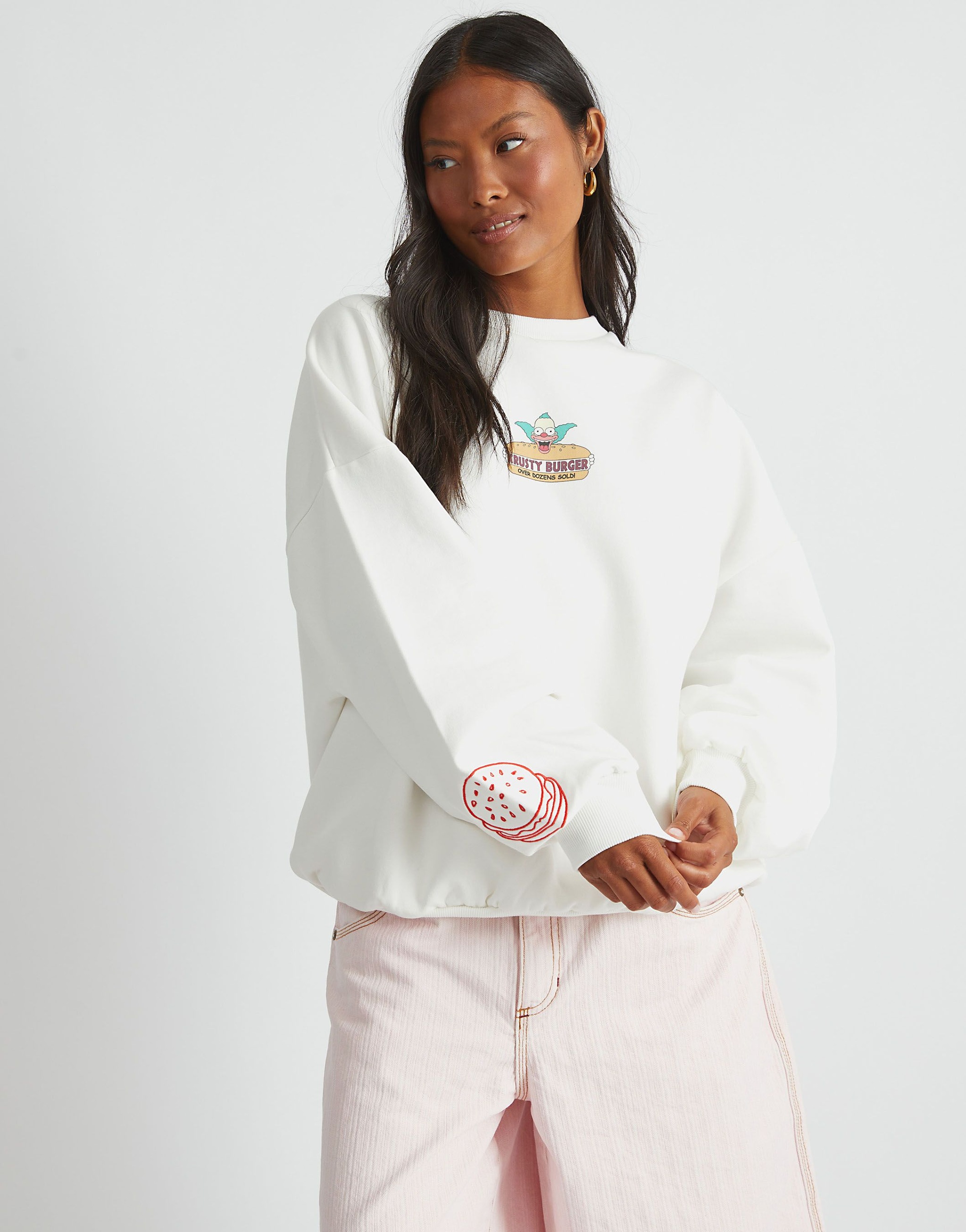 SKINNYDIP The Simpsons Krusty Burger Sweatshirt image 2