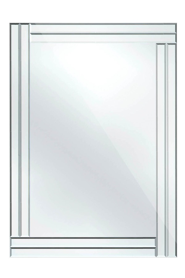 Orsina Bevelled Edge Mirror with Double Line Frame