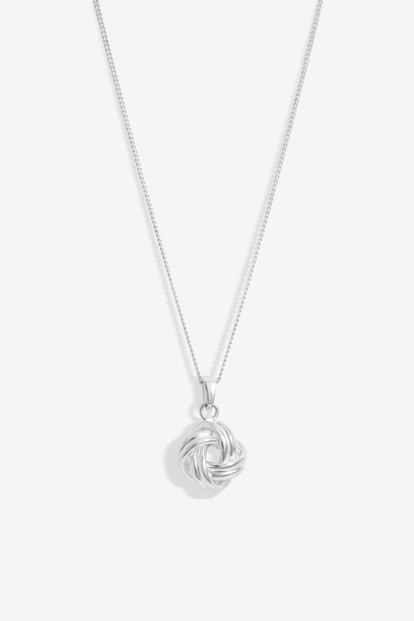 Simply Silver Sterling Silver 925 Polished Knotted Pendant