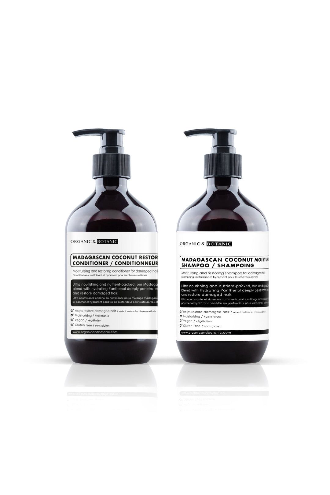 Organic & Botanic Madagascan Coconut Shampoo & Conditioner image 1