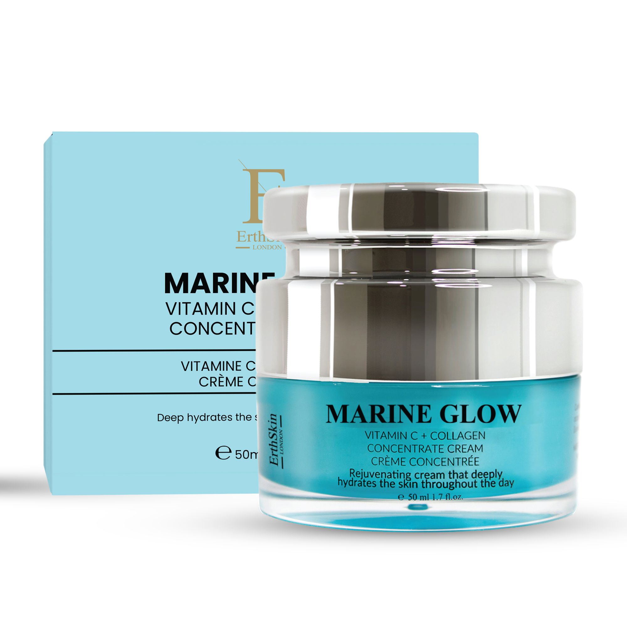 Erth Skin London Marine Glow Vitamin C & Marine Collagen Night Anti-Aging Power Duo image 2