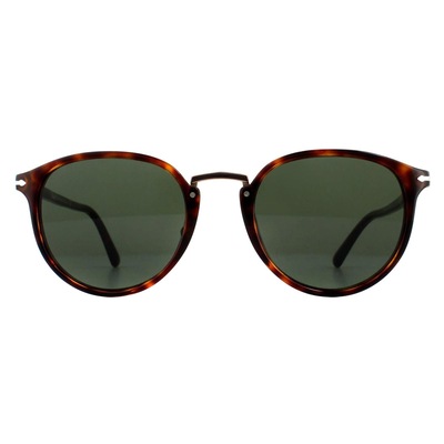 Persol Round Havana Green Sunglasses