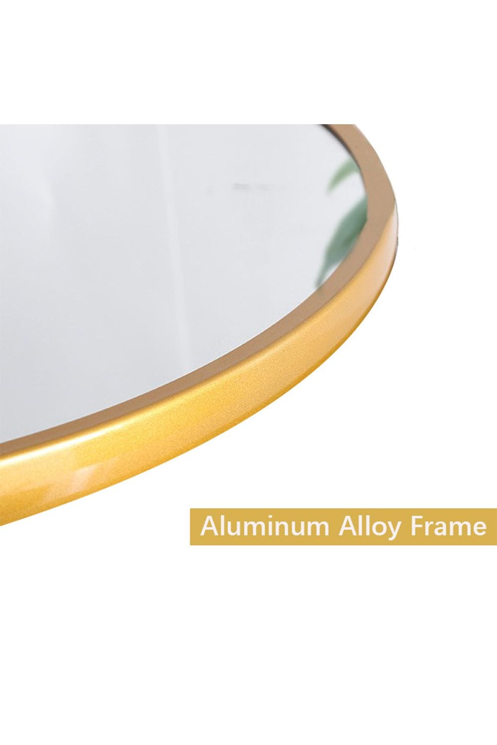 Living and Home 40cm Nordic Gold Round Bathroom Mirror Wall-Mounted Washbasin Mirror with Metal Frame image 4