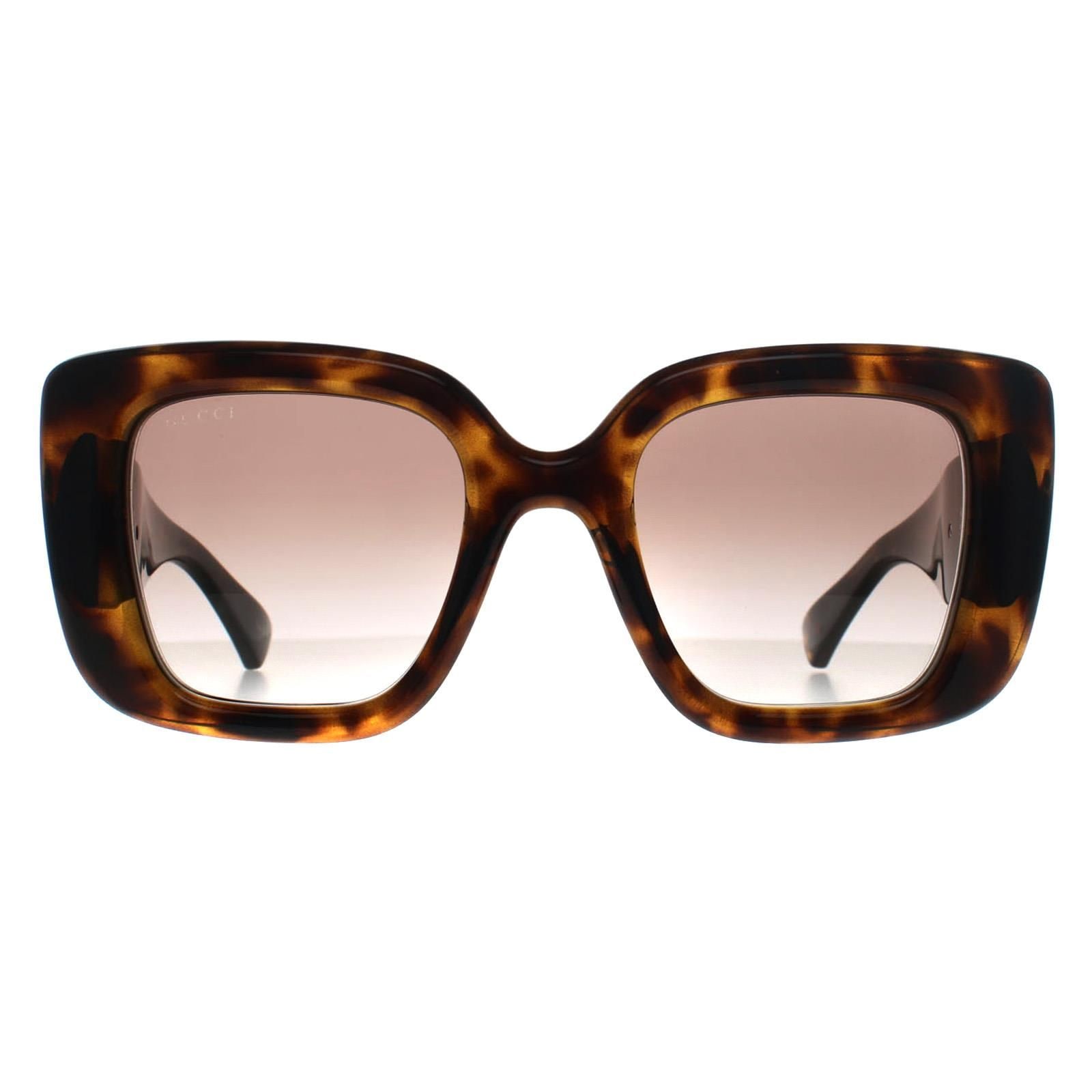 Gucci Square Havana Brown Gradient  GG1975S image 1