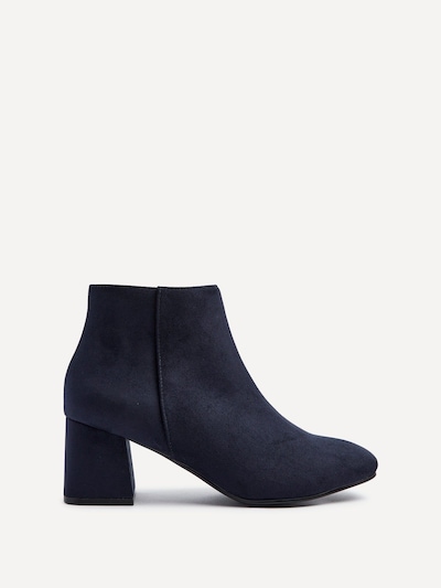 Linzi Verse Navy Suede Block Heel Ankle Boot