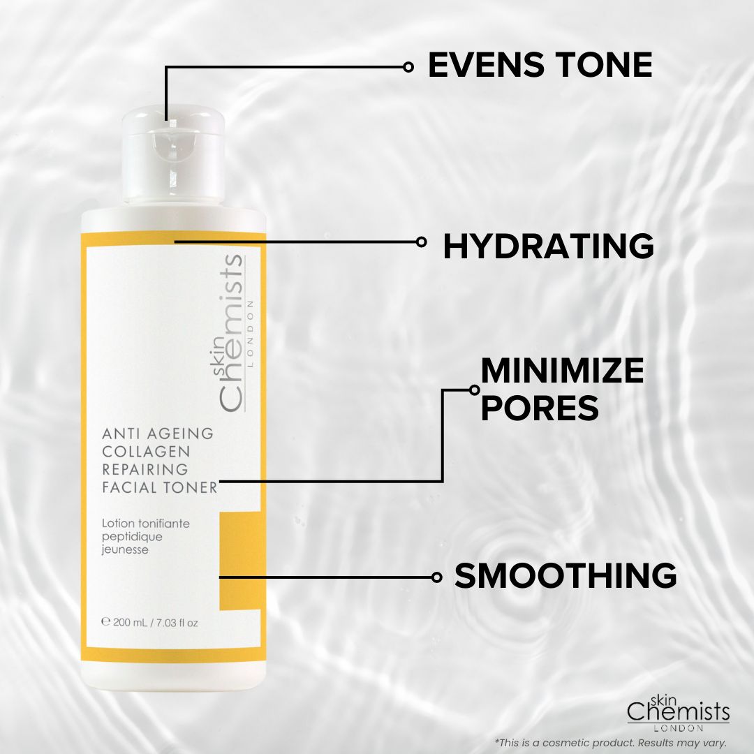 skinChemists professional Anti-Ageing Collagen Repairing Facial Toner 200ml image 3