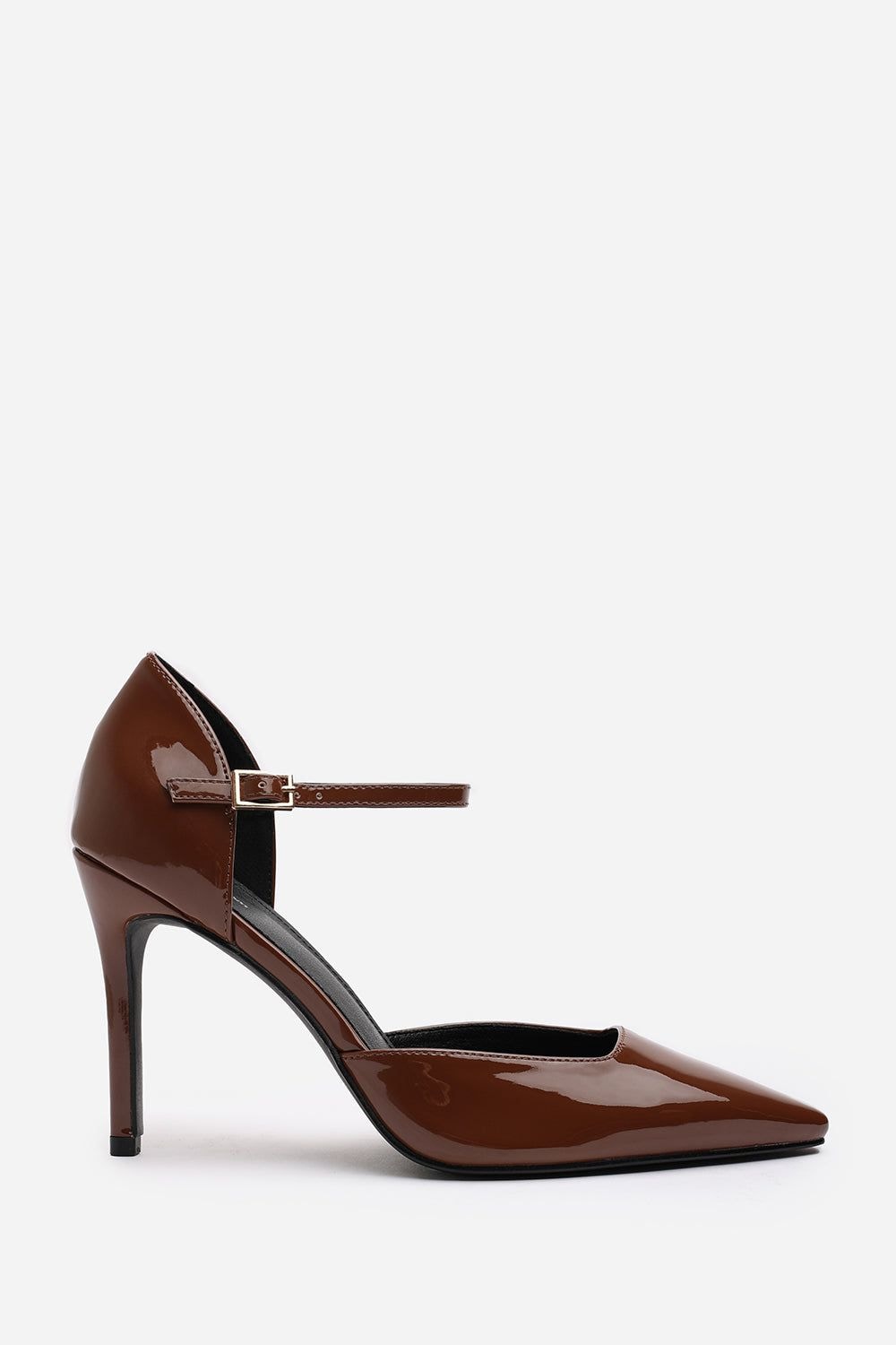 Where's That From 'Winnie' Pointed Toe Stilleto Court Heeled Shoe with Buckle Strap image 2