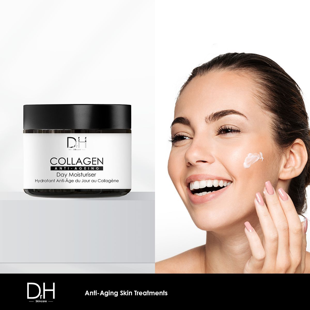 Dr H Collagen Anti-Ageing Day Moisturiser 60ml x 2 Duo Set image 5